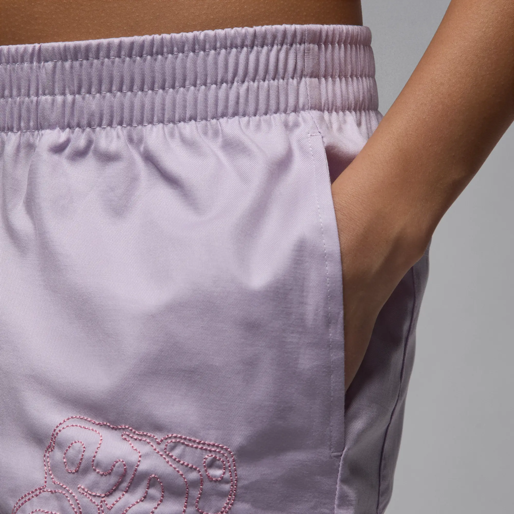 Nike Jordan Women's Woven Shorts - Purple - Cotton
