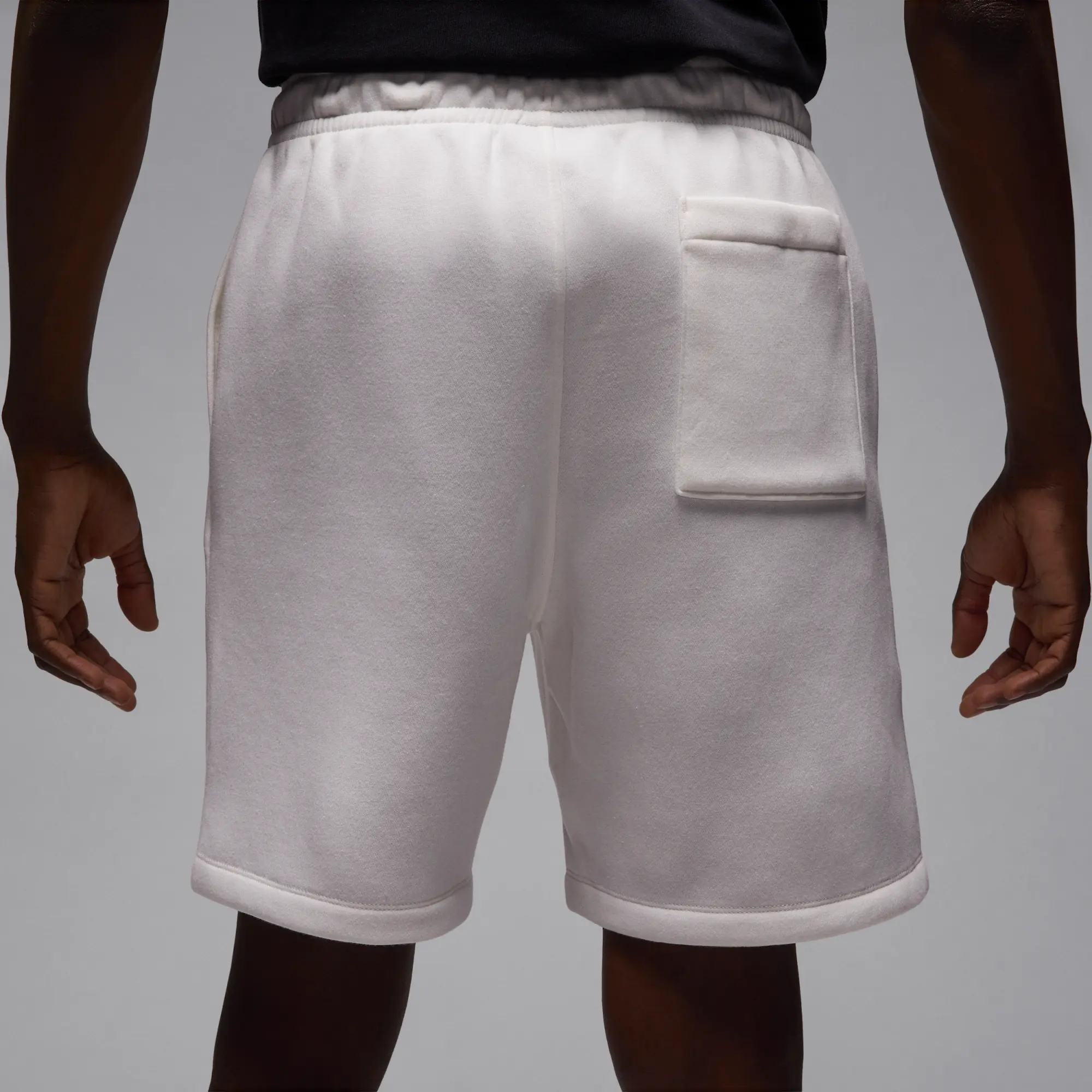 Nike Jordan Brooklyn Fleece Men's Shorts - White - Cotton/Polyester