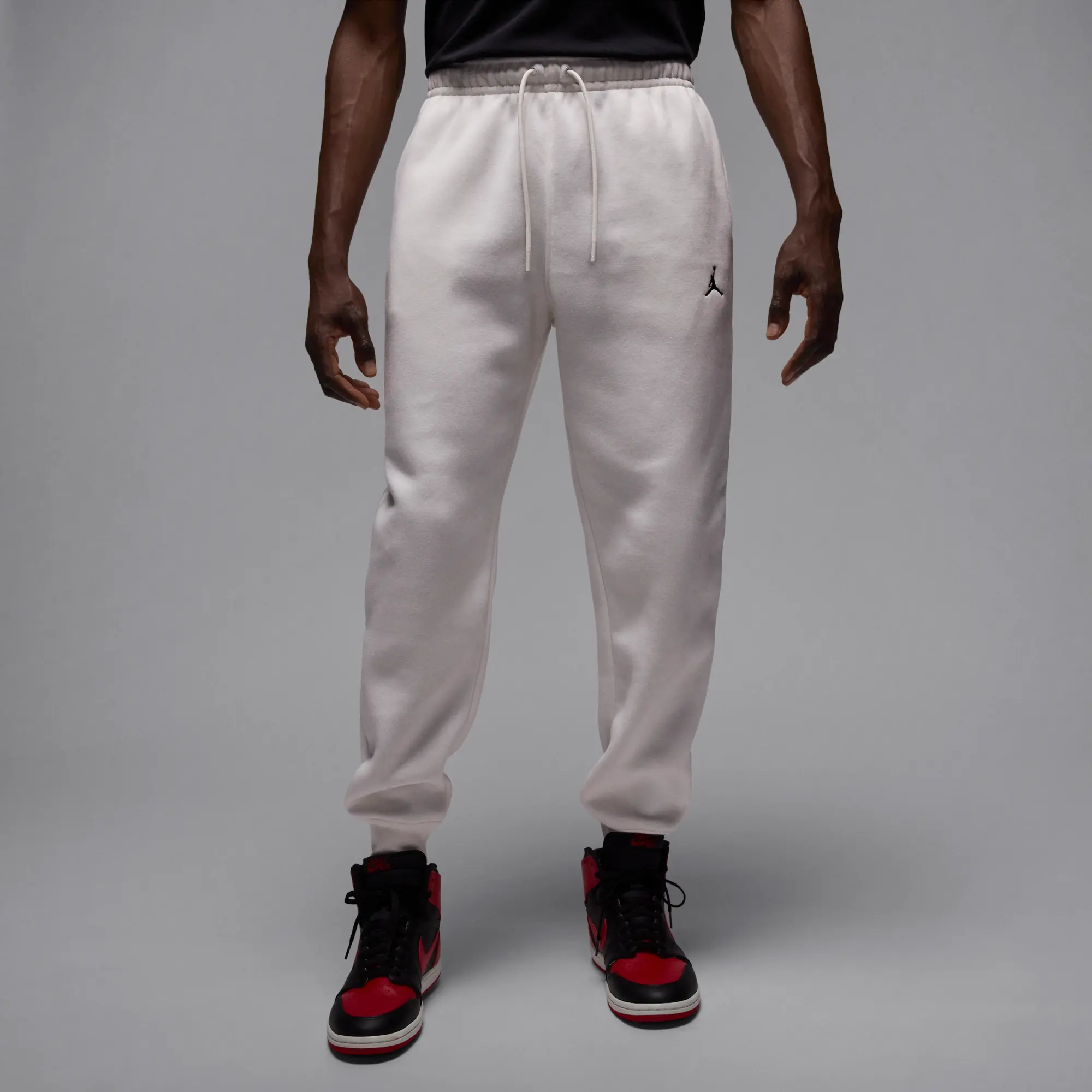 Nike Jordan Brooklyn Fleece Men's Trousers - White - Cotton/Polyester