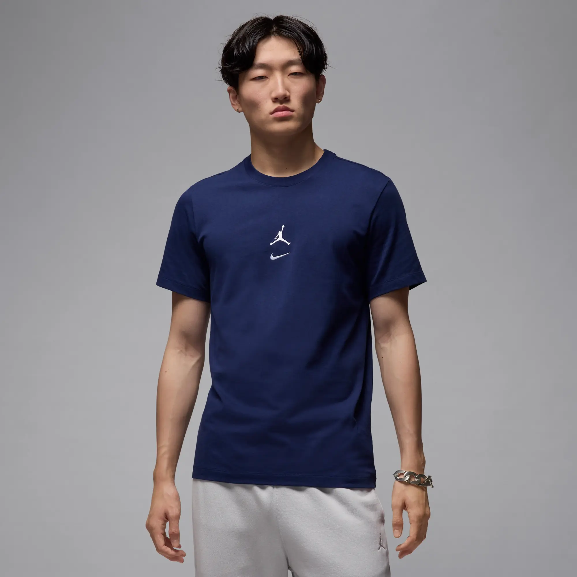Nike Jordan MVP Men's Jumpman T-Shirt - Blue - Cotton