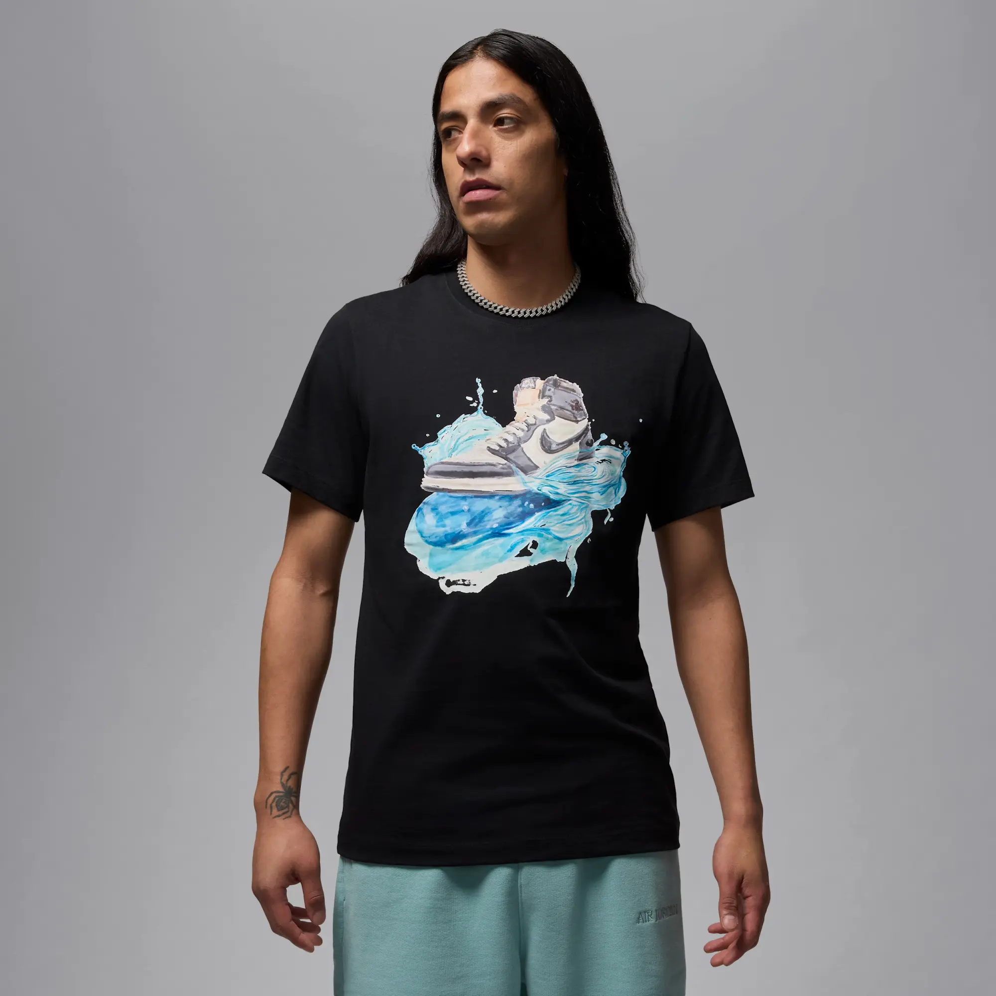 Nike Jordan Flight Essentials AJ1 Men's Short-Sleeve T-Shirt - Black - Cotton