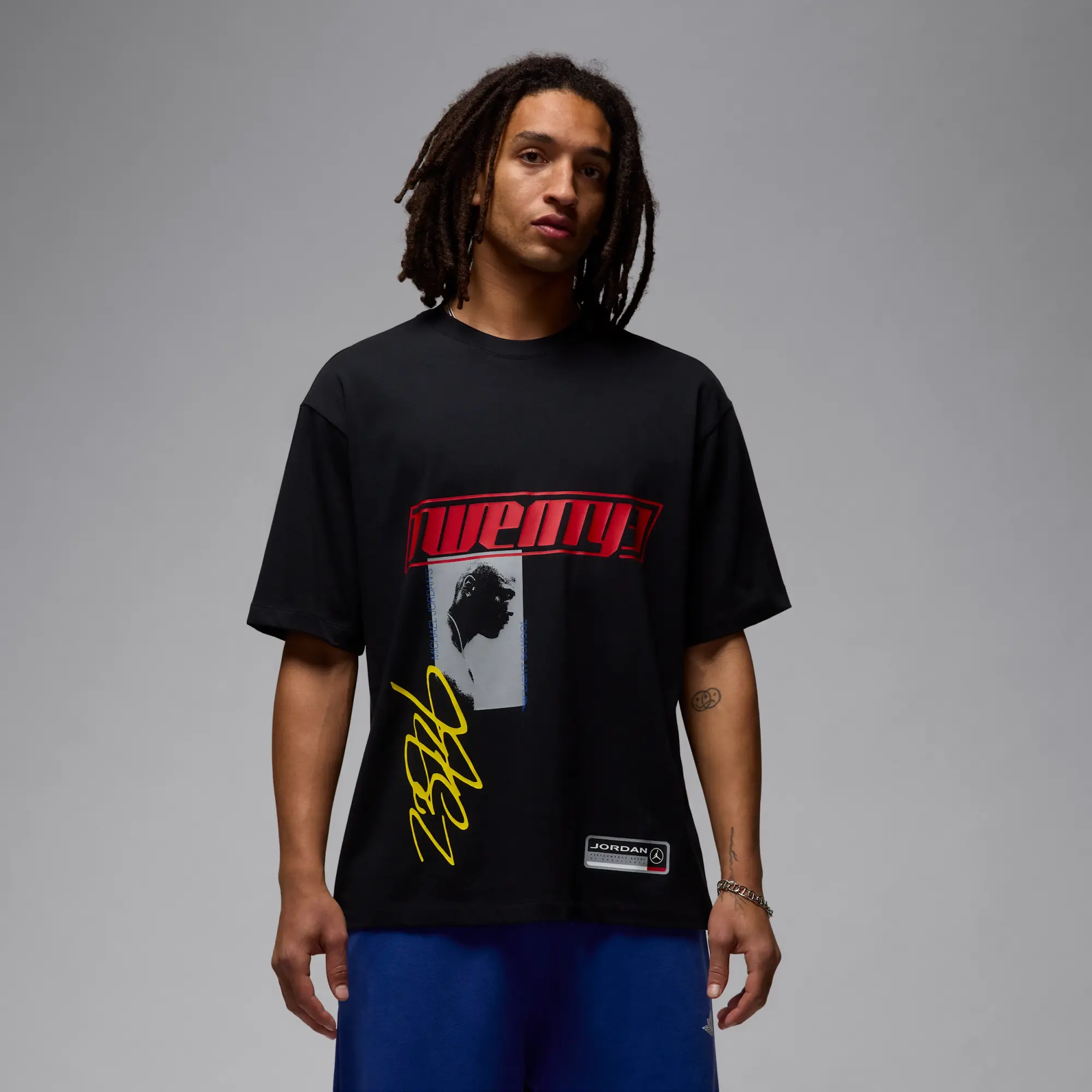 Nike Jordan Flight Essentials Men's Oversized T-Shirt - Black - Cotton