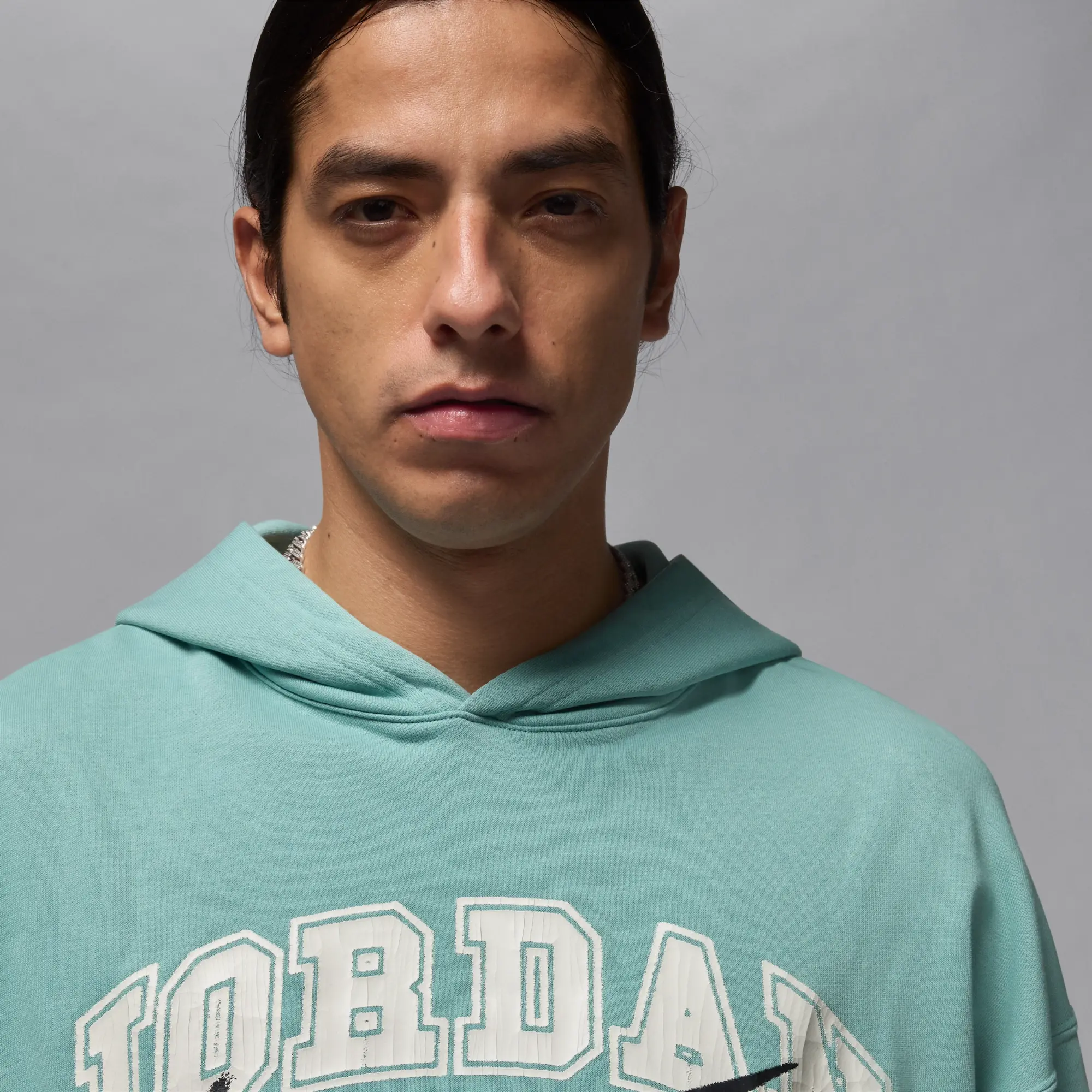 Nike Jordan MVP Men's Oversized French Terry Pullover Hoodie - Green - Cotton/Polyester