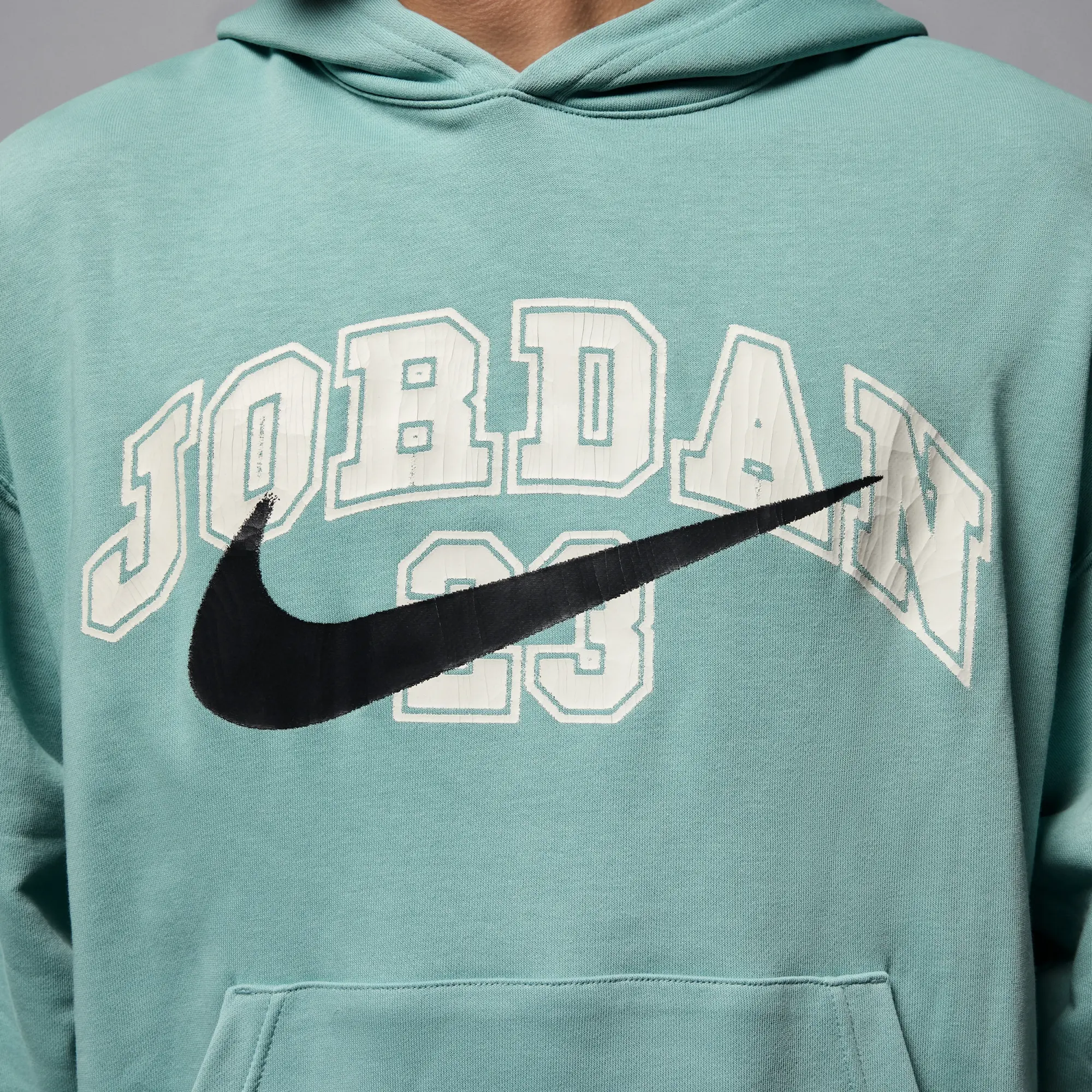 Nike Jordan MVP Men's Oversized French Terry Pullover Hoodie - Green - Cotton/Polyester