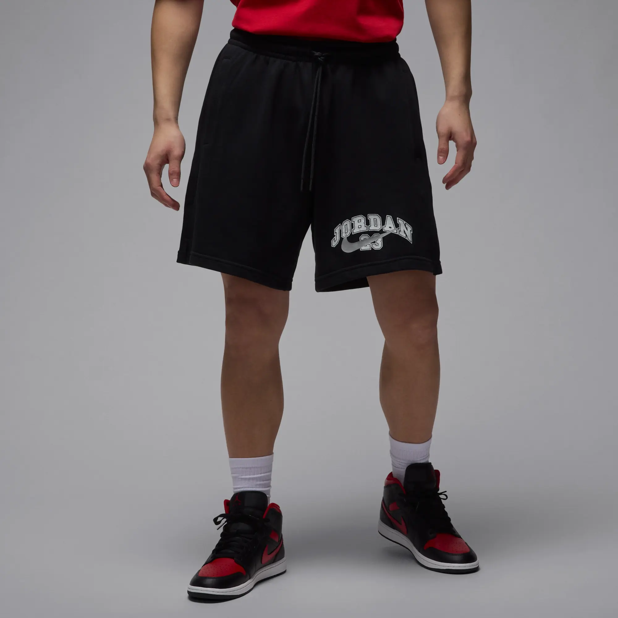 Nike Jordan MVP Men's French Terry Shorts - Black - Cotton/Polyester