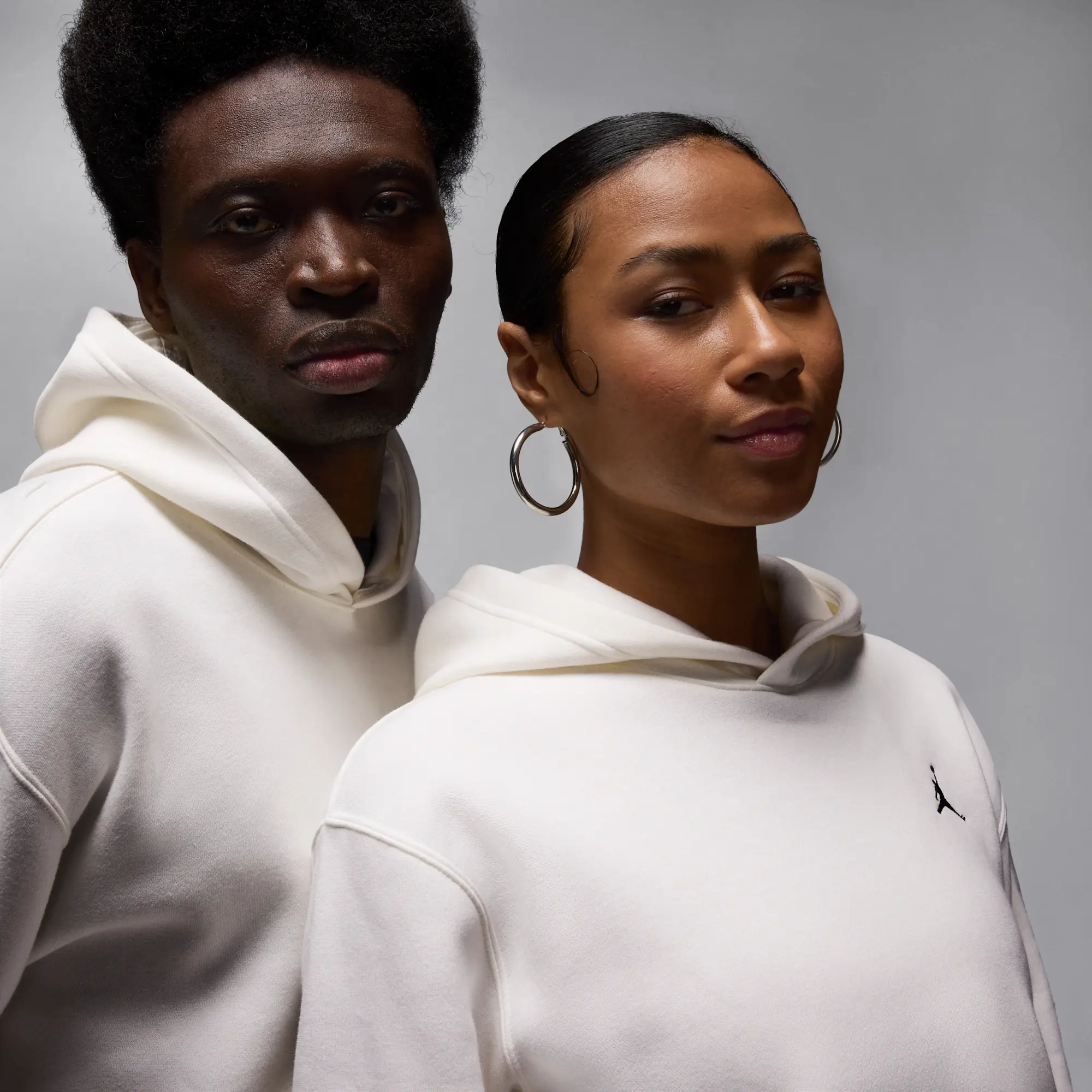 Nike Jordan Brooklyn Fleece Men's Pullover Hoodie - White - Cotton/Polyester