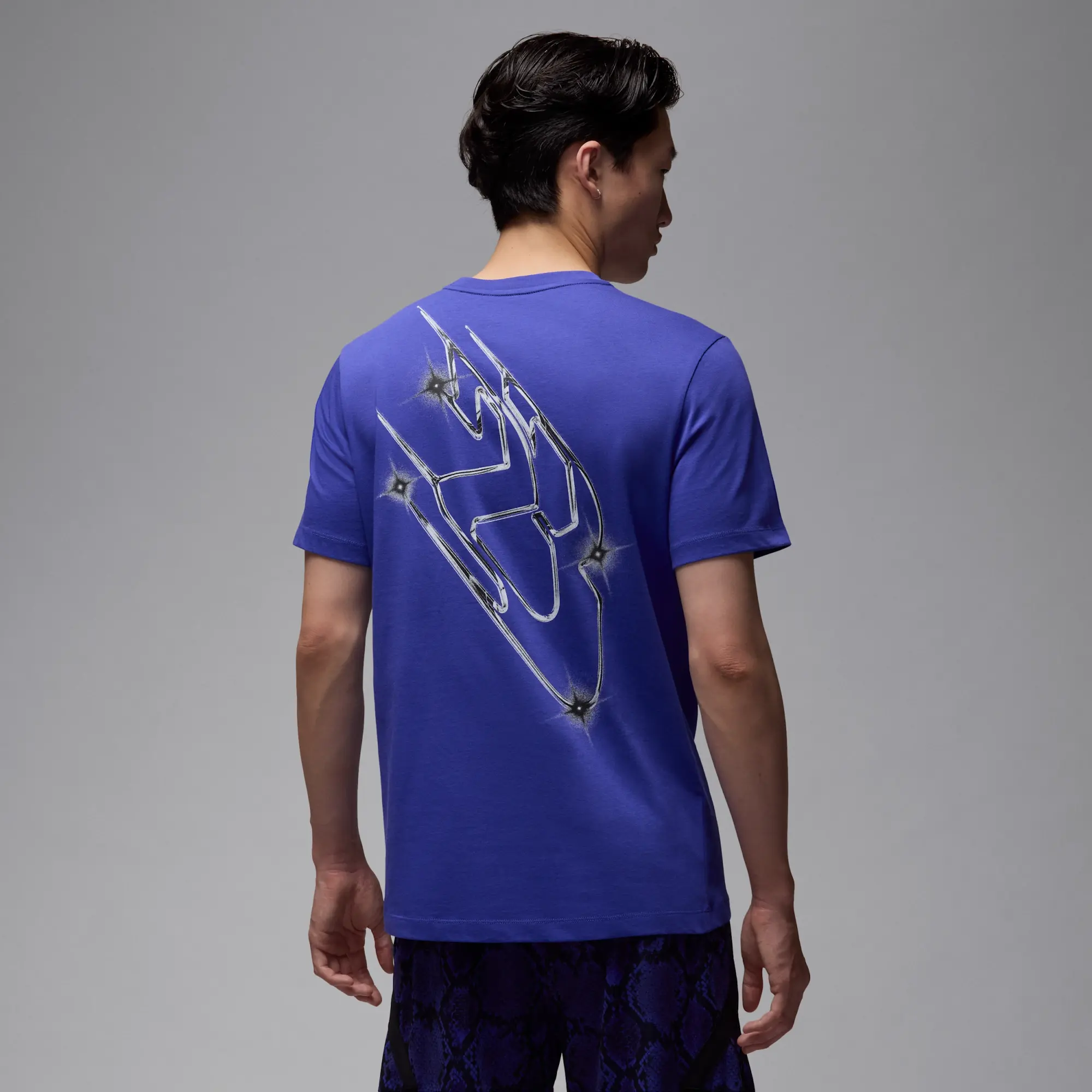 Nike Jordan Sport Men's Dri-FIT T-Shirt - Purple - Cotton