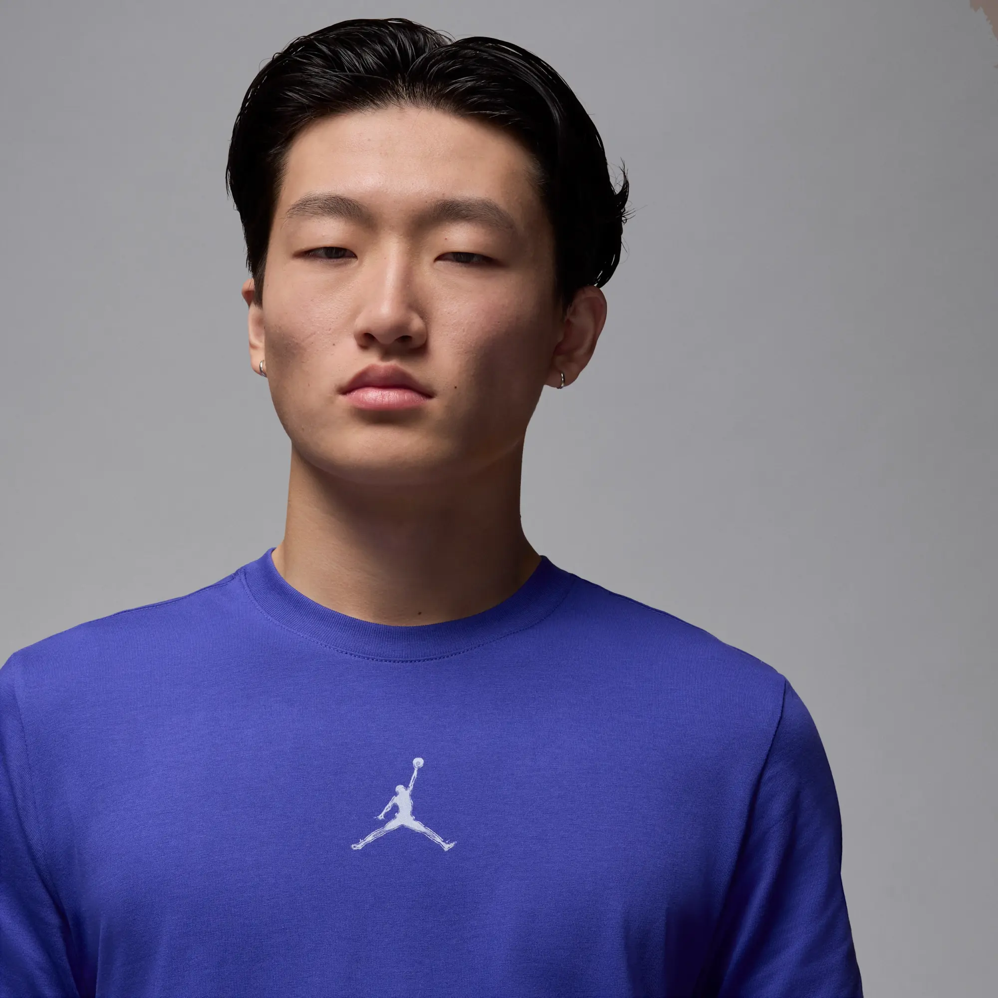 Nike Jordan Sport Men's Dri-FIT T-Shirt - Purple - Cotton