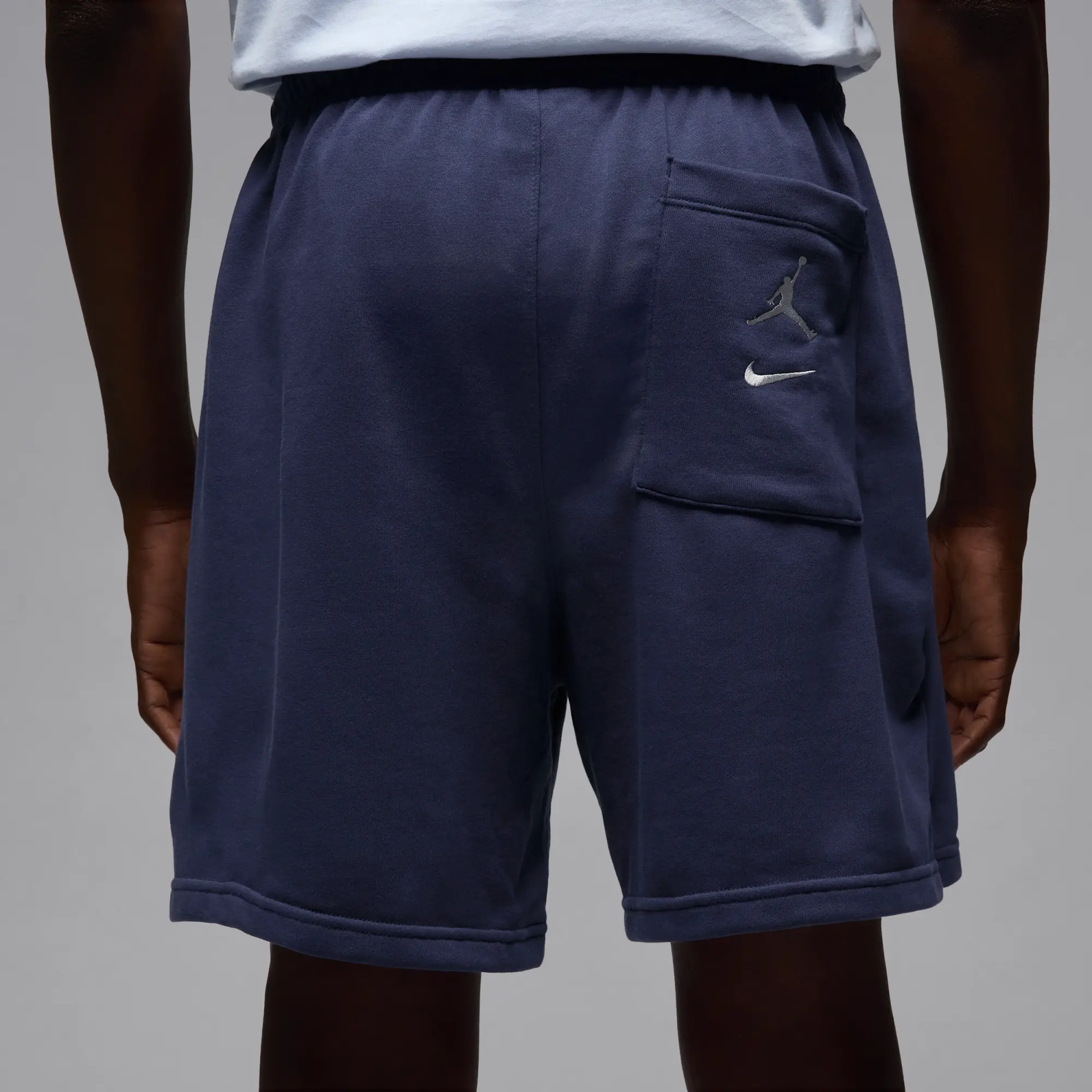 Nike Jordan MVP Men's French Terry Shorts - Blue - Cotton/Polyester