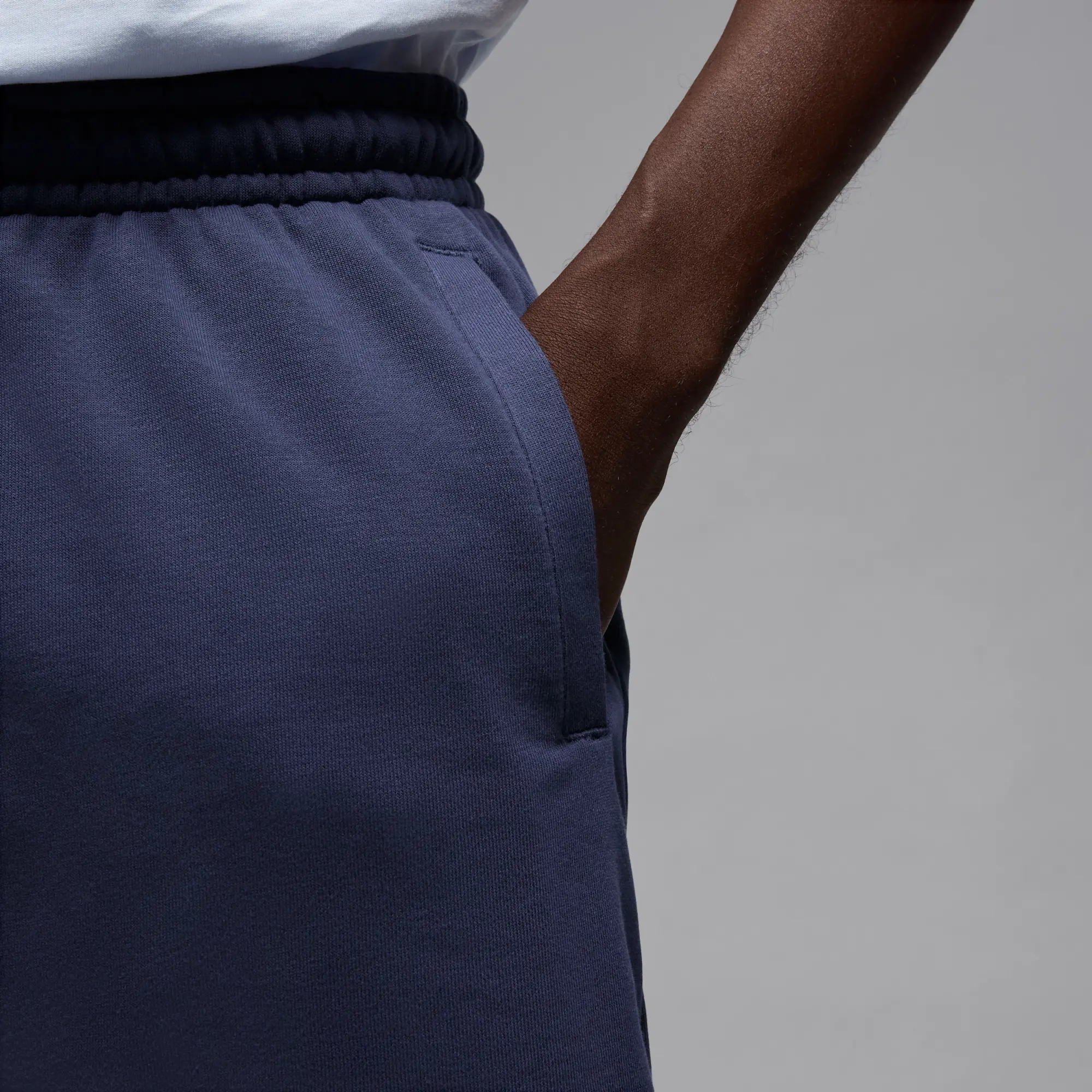 Nike Jordan MVP Men's French Terry Shorts - Blue - Cotton/Polyester