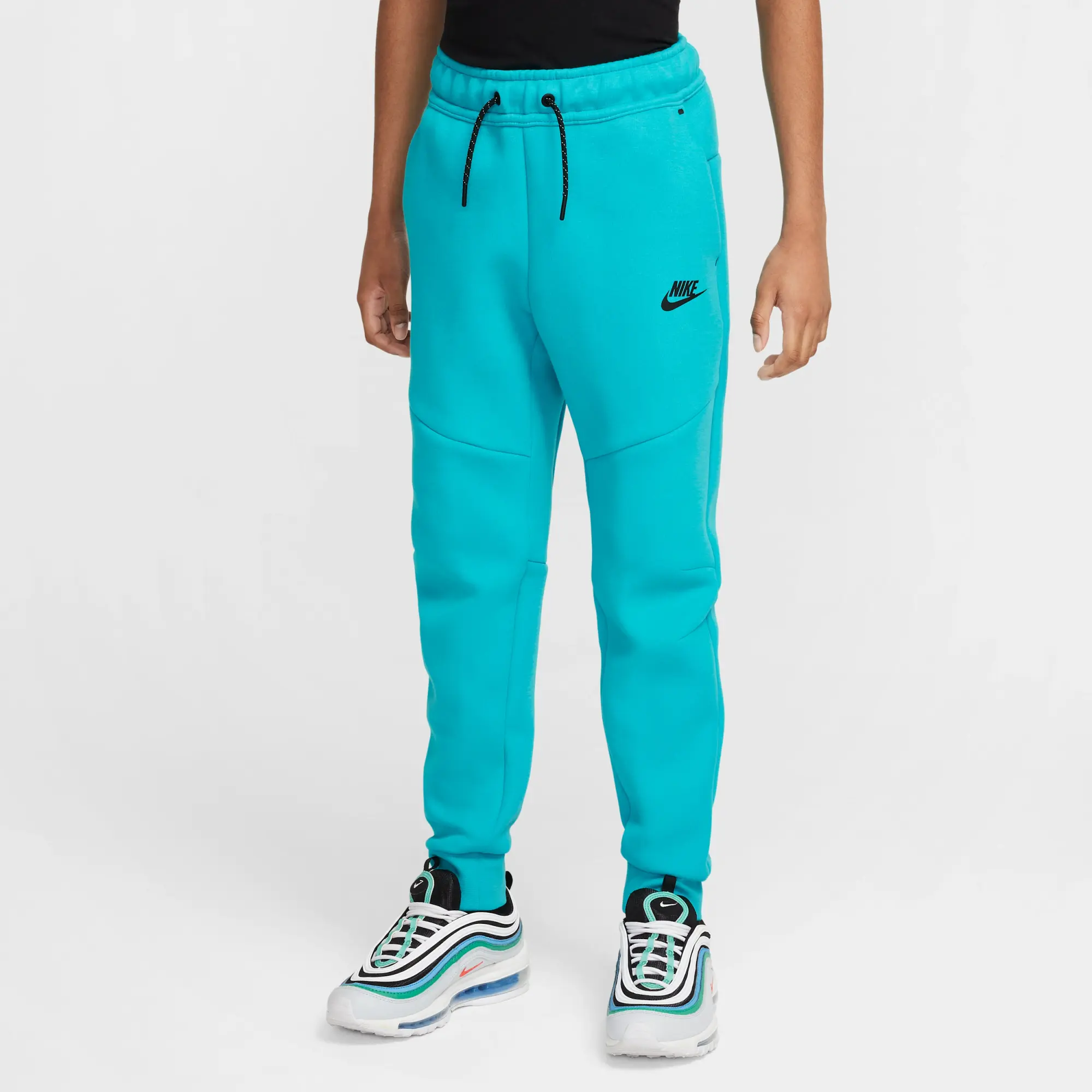 Nike Sportswear Tech Fleece Older Kids' Joggers - Green - Cotton/Polyester