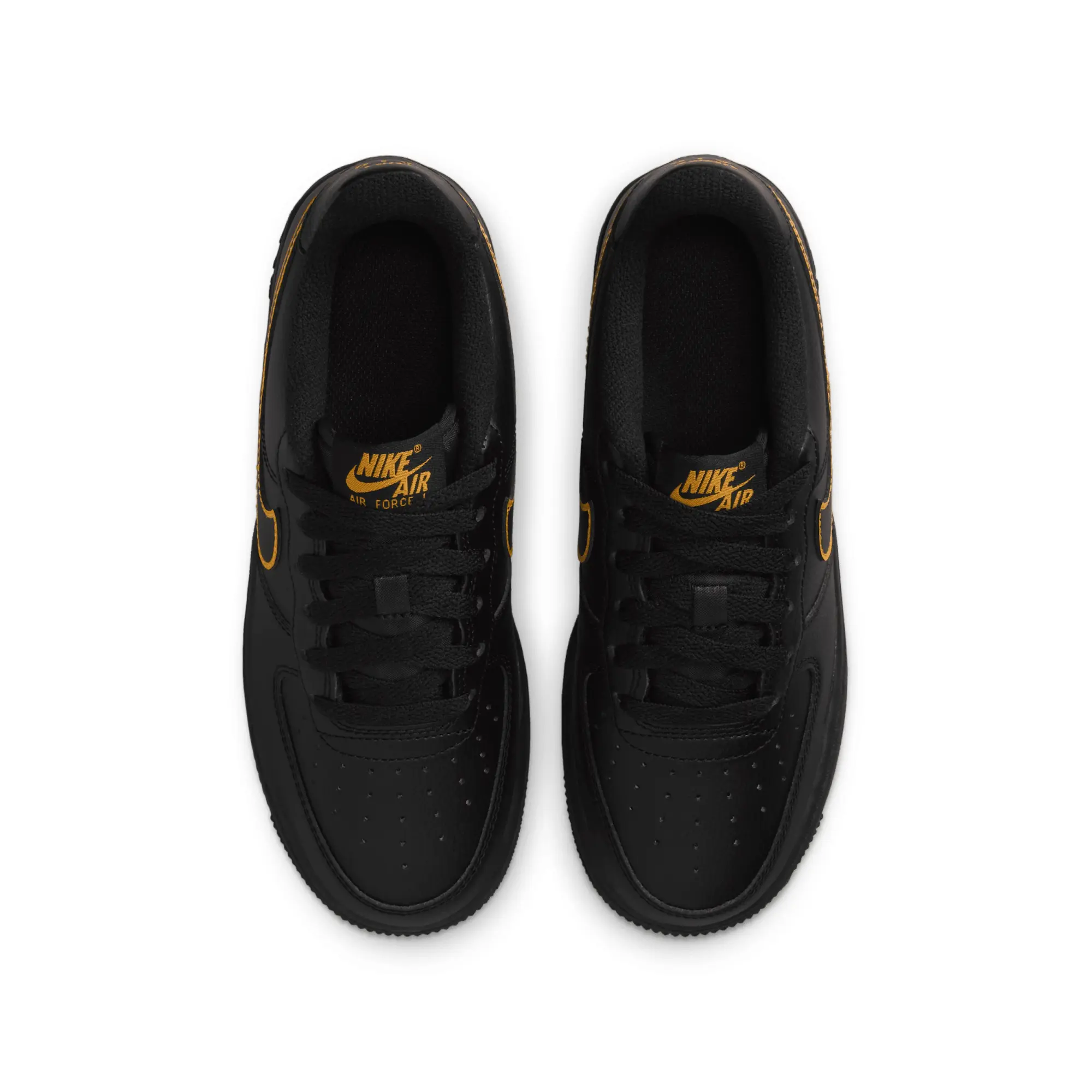 Nike Air Force 1 Older Kids' Shoes - Black