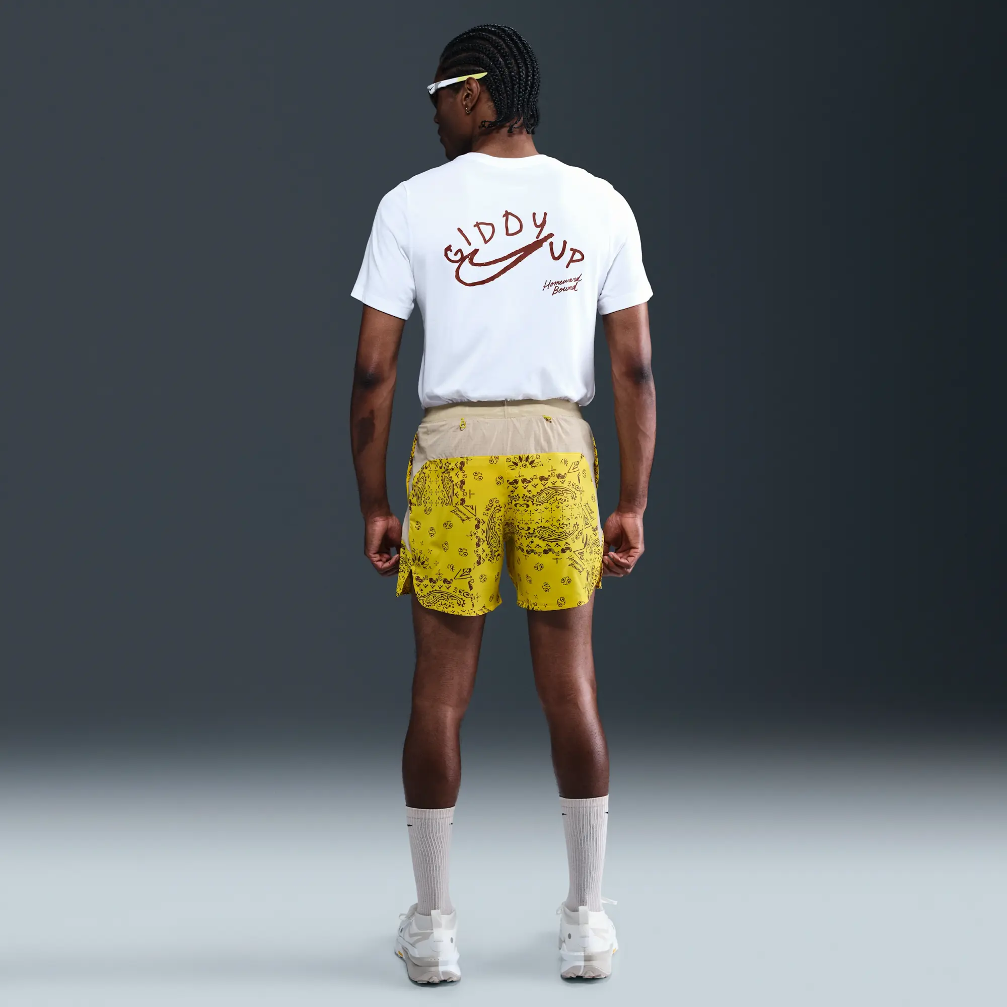 Nike Trail Men's Dri-FIT 6" Brief-Lined Running Shorts - Yellow - Polyester