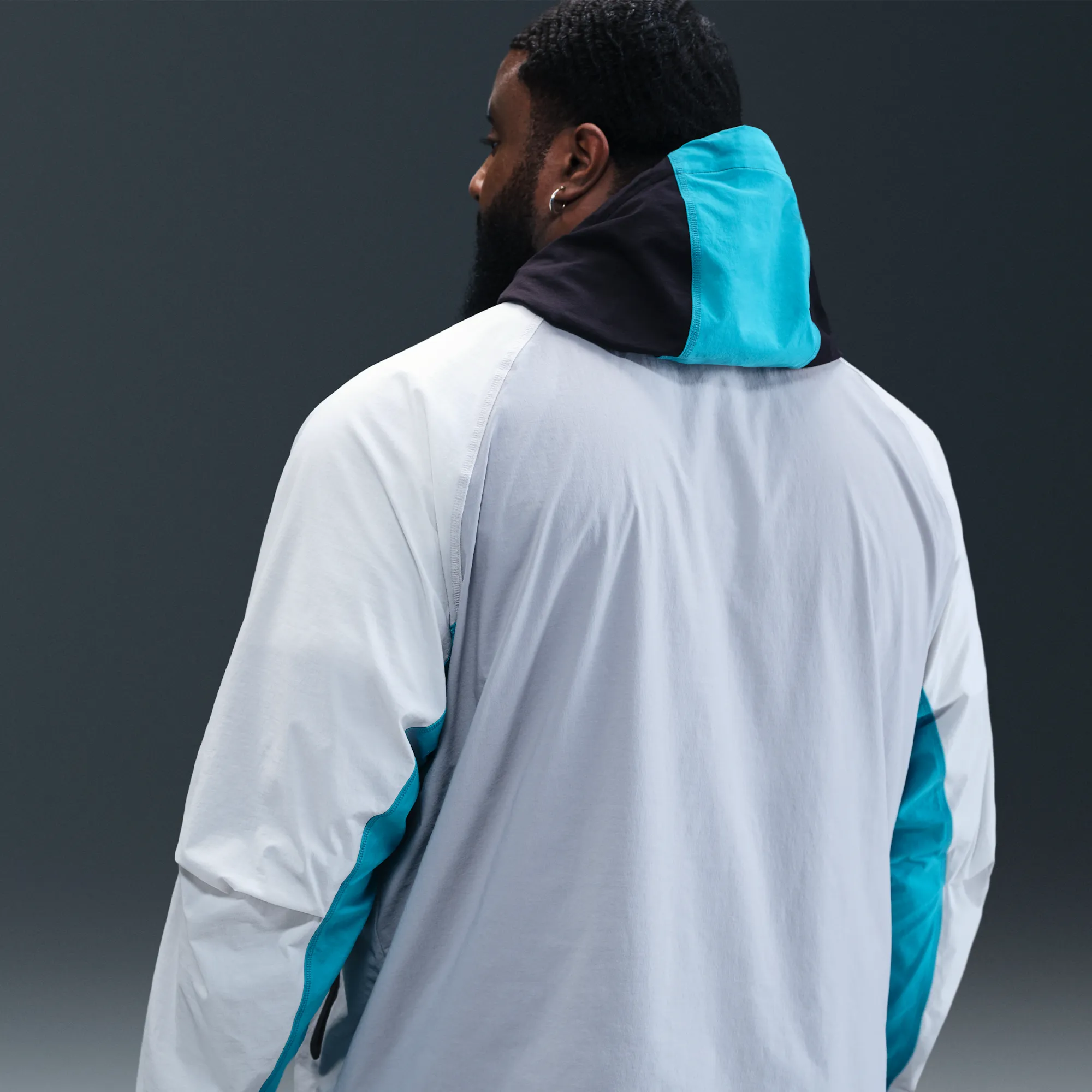 Nike Tech Men's Woven Windrunner Full-Zip Jacket - Black - Nylon