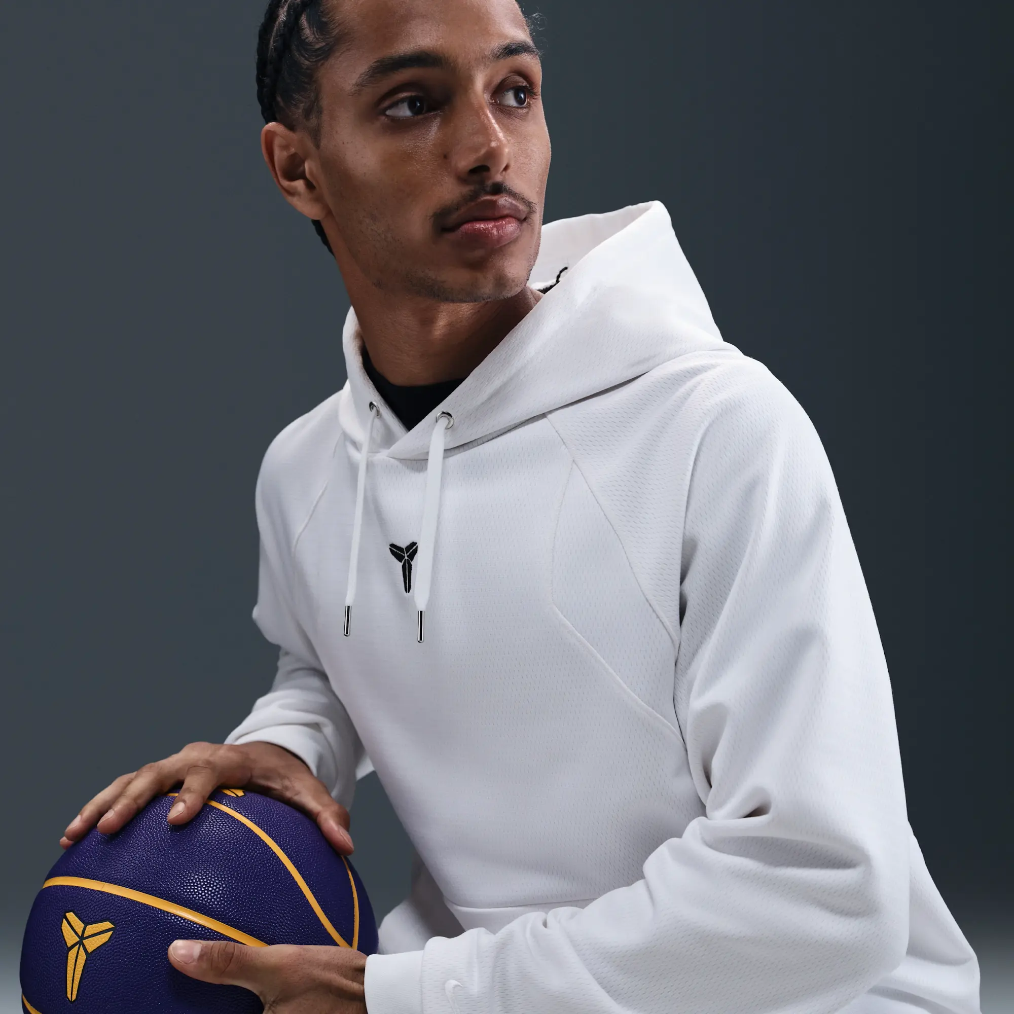 Nike Kobe Therma-FIT Pullover Hoodie - White - Polyester