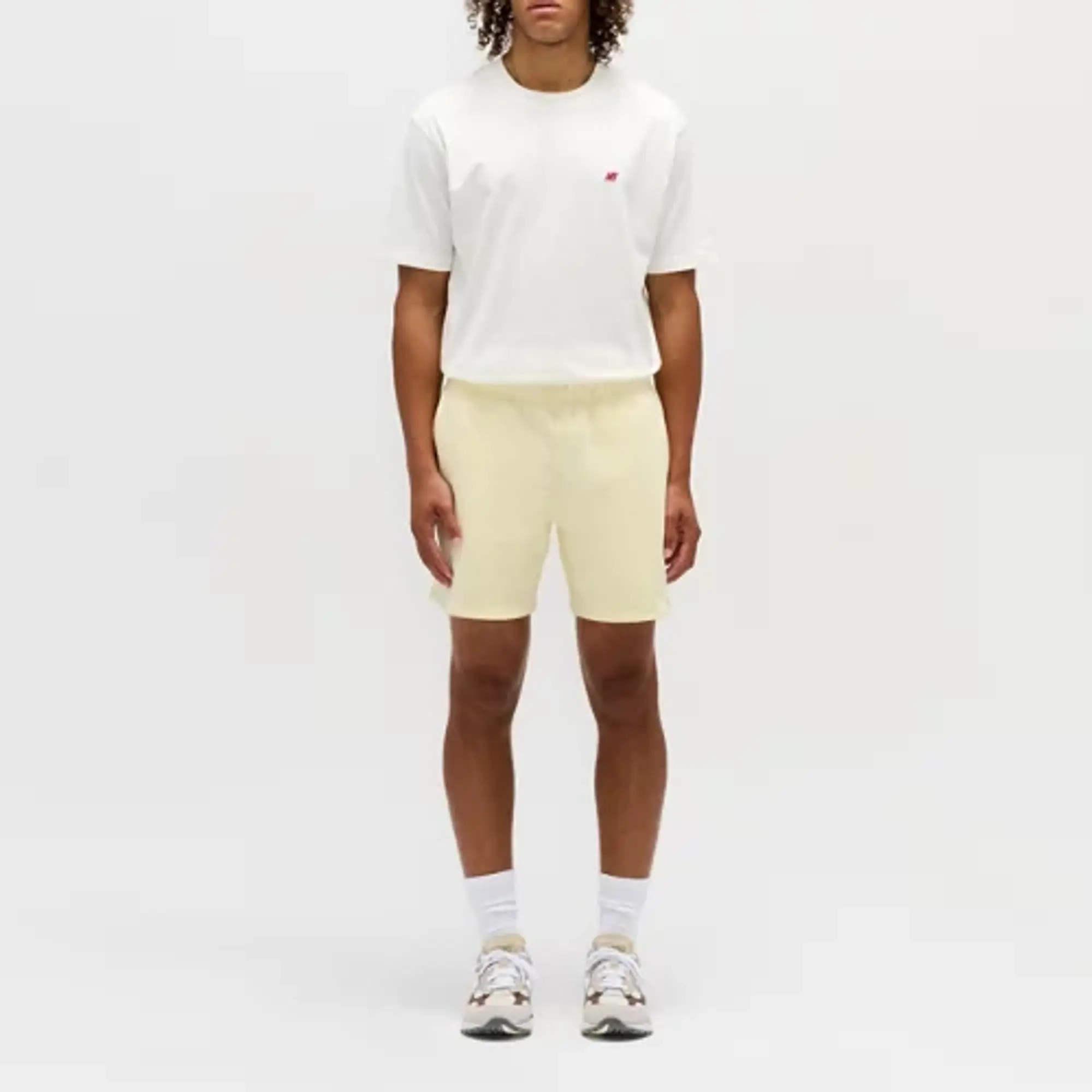 New Balance Men's Made in USA Short in Yellow Cotton Fleece