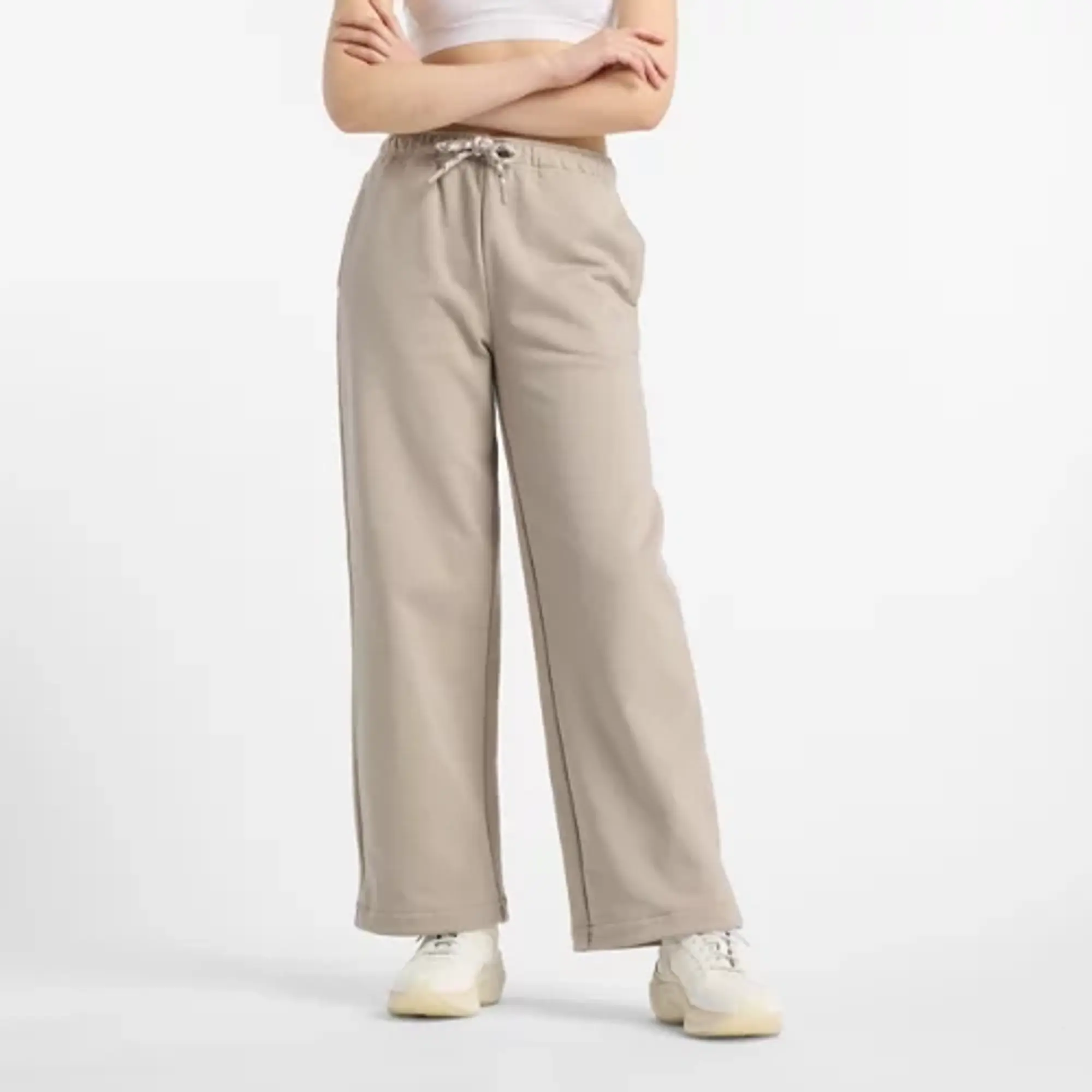 New Balance Women's NBX Lunar New Year Pant in Beige Cotton Fleece