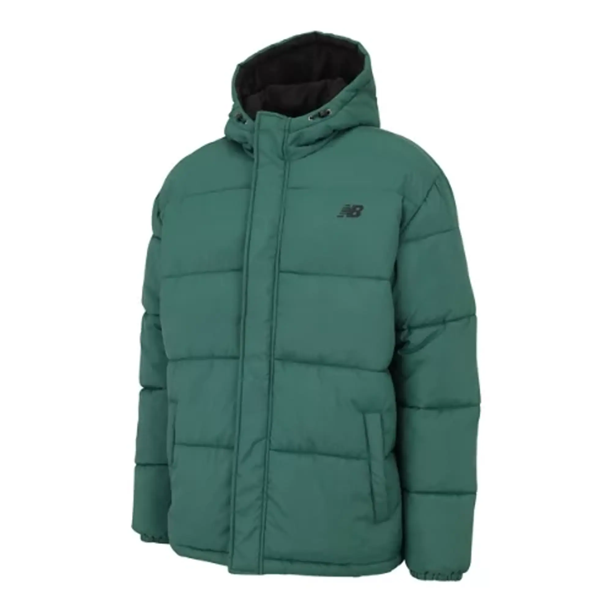 New Balance Men's Puffer Jacket in Green Nylon
