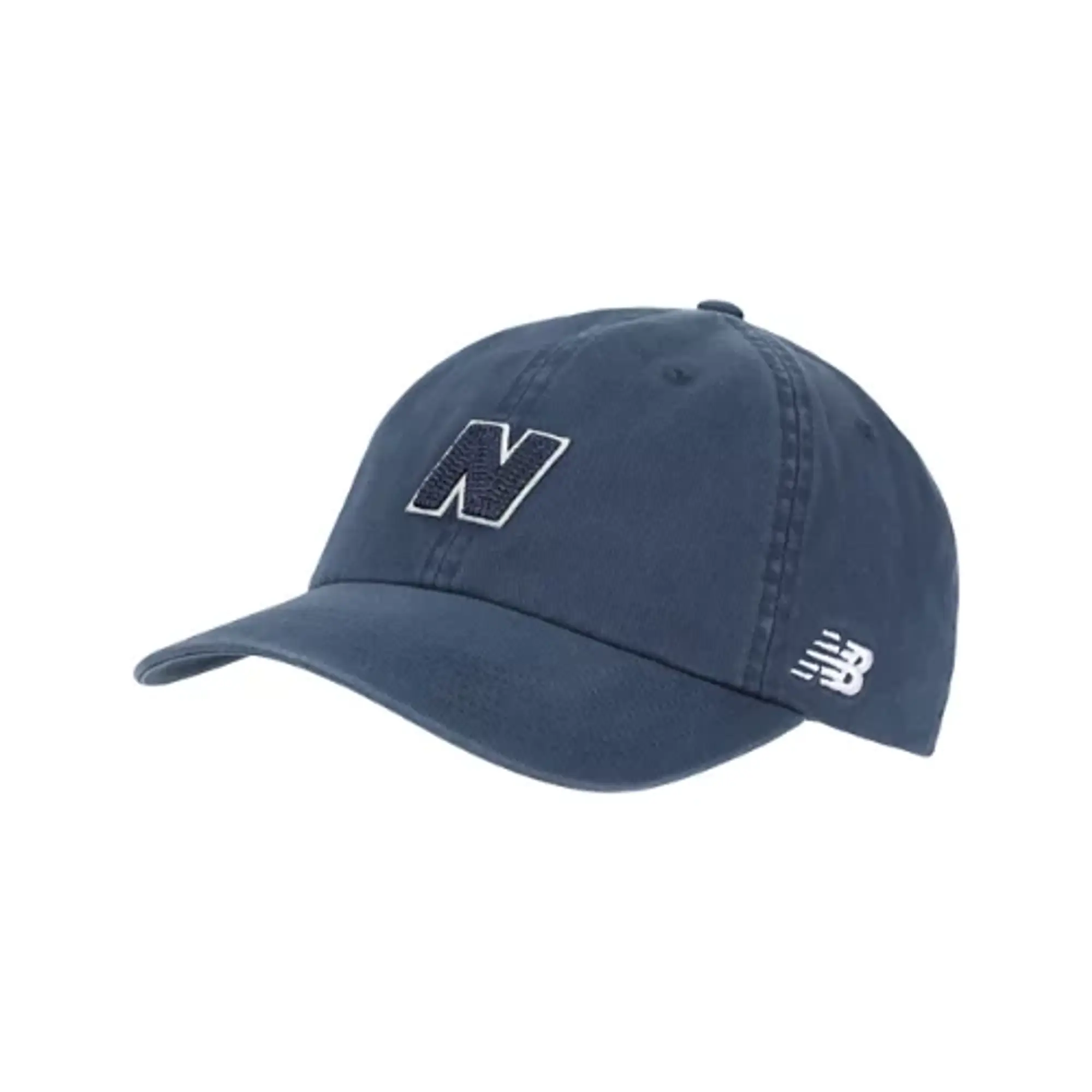 New Balance Unisex 6 Panel Block N Hat V 2.0 in Blue Cotton