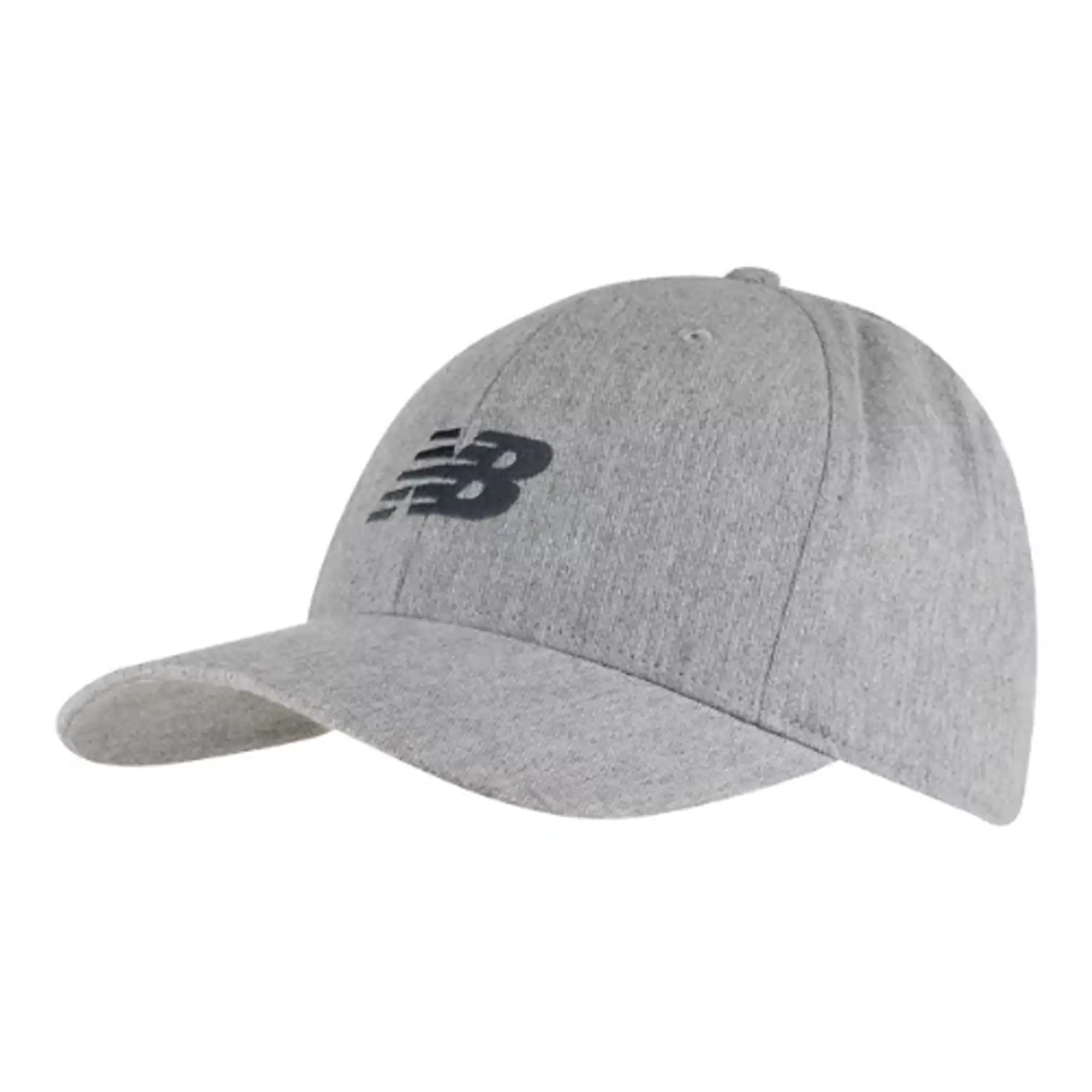 New Balance Unisex 6 Panel Structured Snapback in Grey Cotton