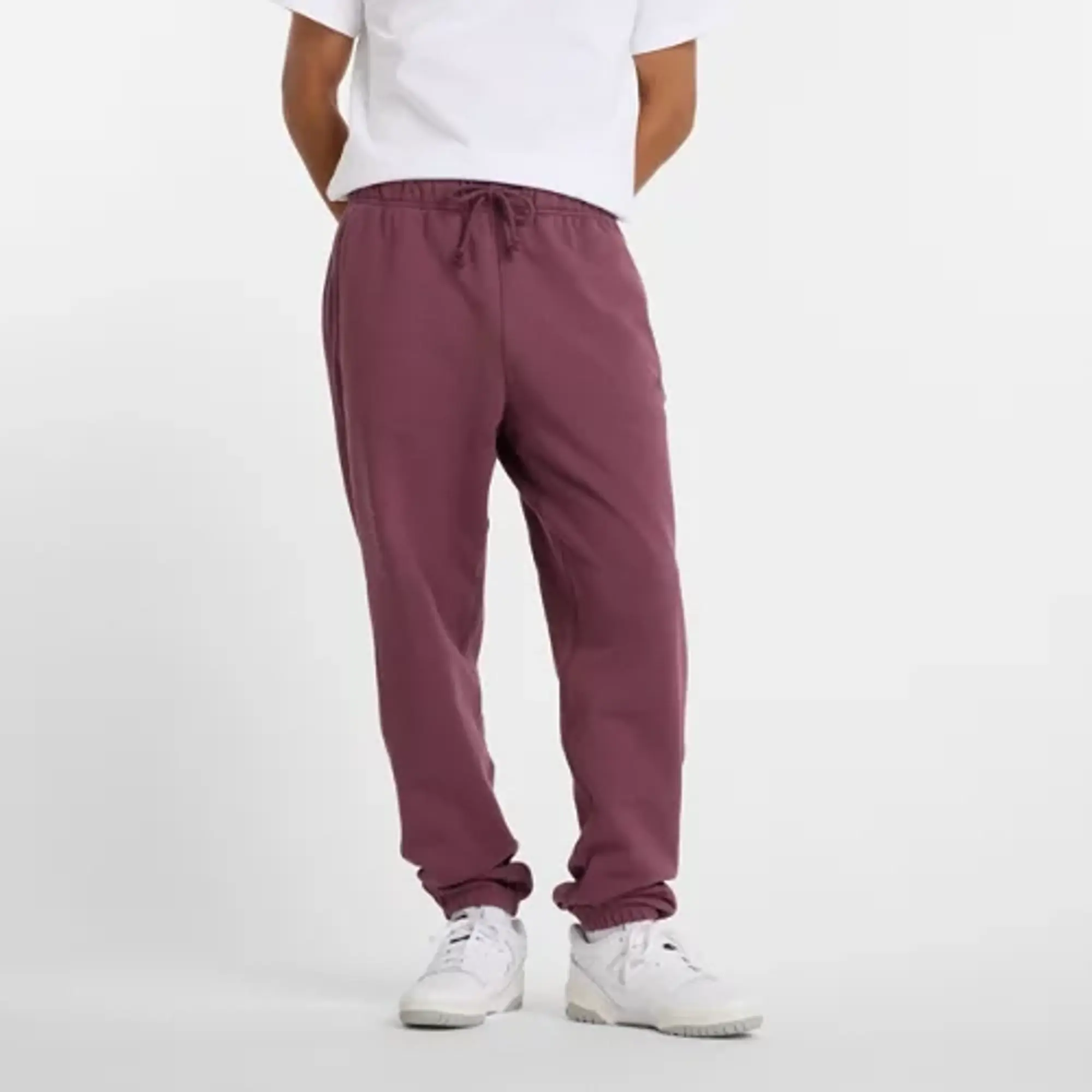 New Balance Men's Athletics French Terry Jogger in Purple Cotton