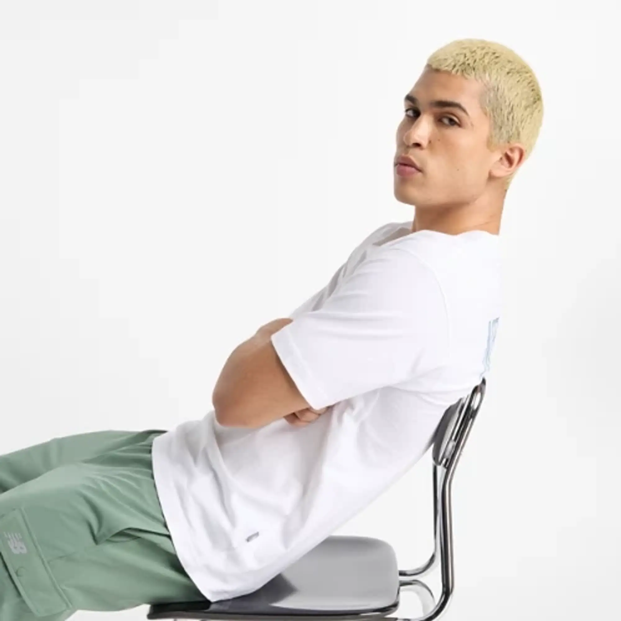 New Balance Men's Paradise T-Shirt in White Cotton