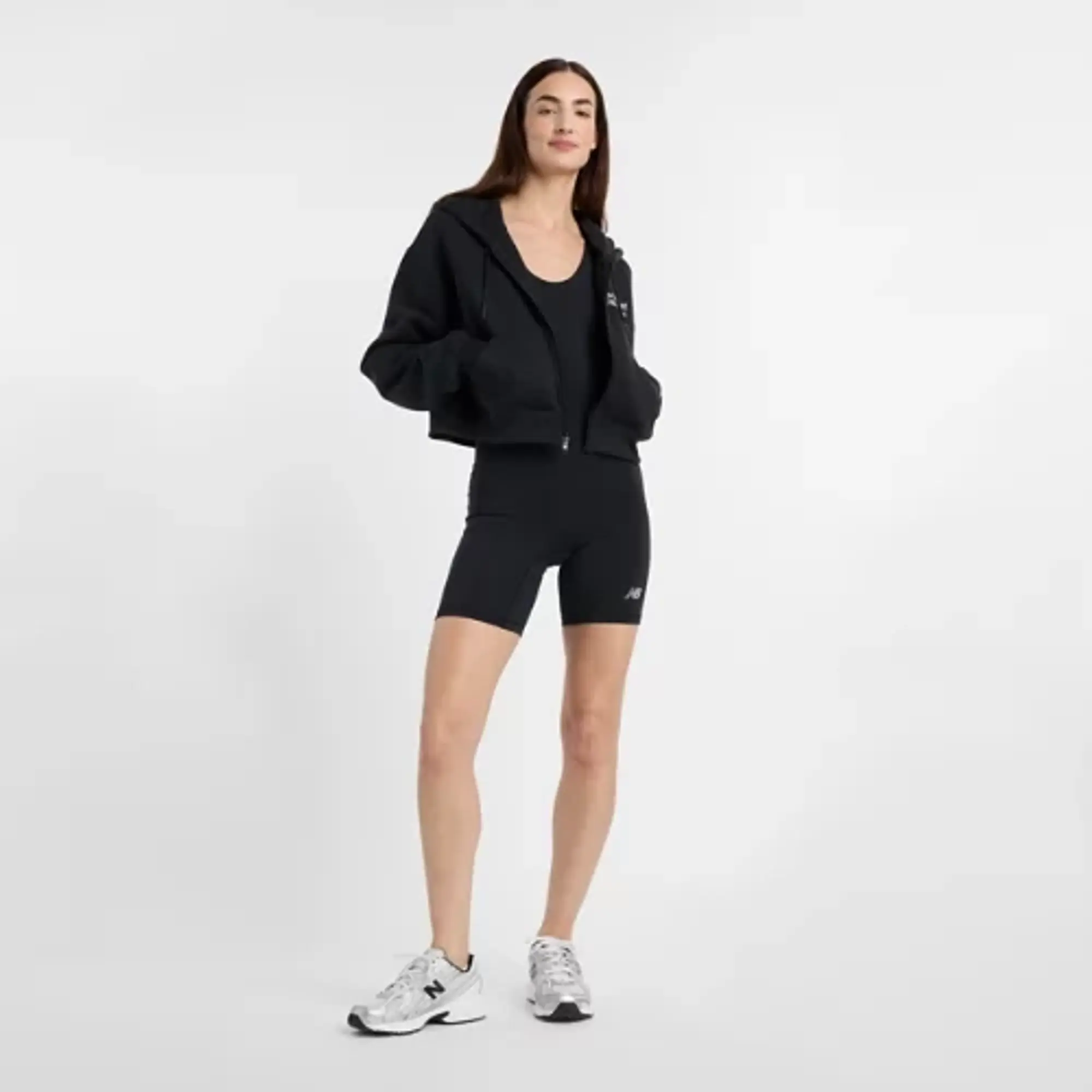New Balance Women's Active Bodysuit in Black Polywoven