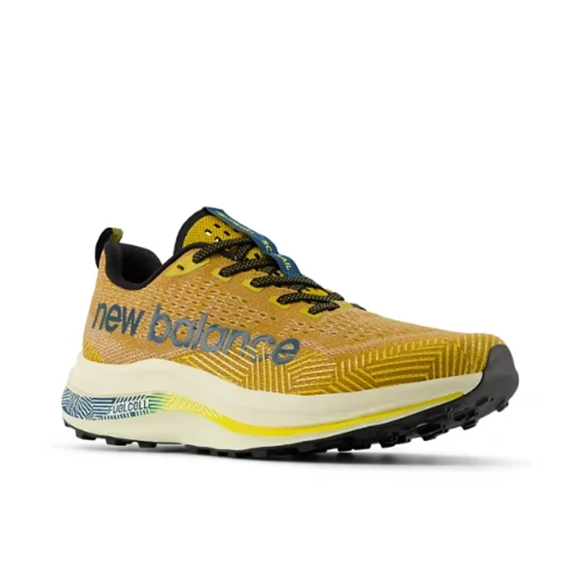 New Balance Men's FuelCell SuperComp Trail in Green/Blue Synthetic
