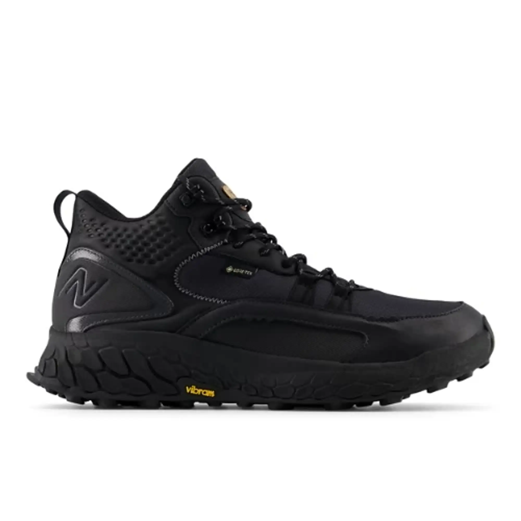 New Balance Men's Fresh Foam X Hierro Mid Gore-Tex® in Black/Grey Leather