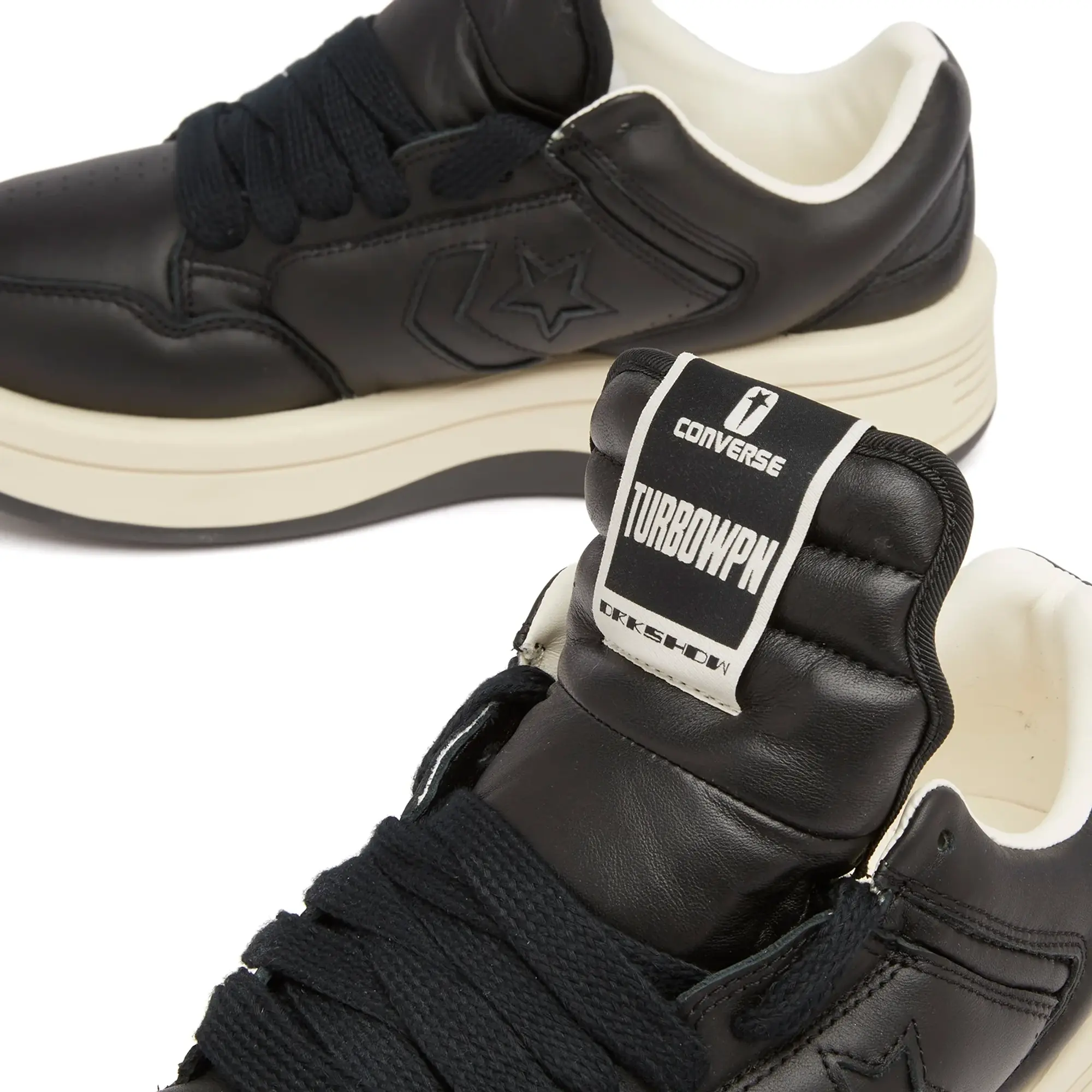 Rick Owens DRKSHDW x Converse TURBOWPN OX Sneaker Black