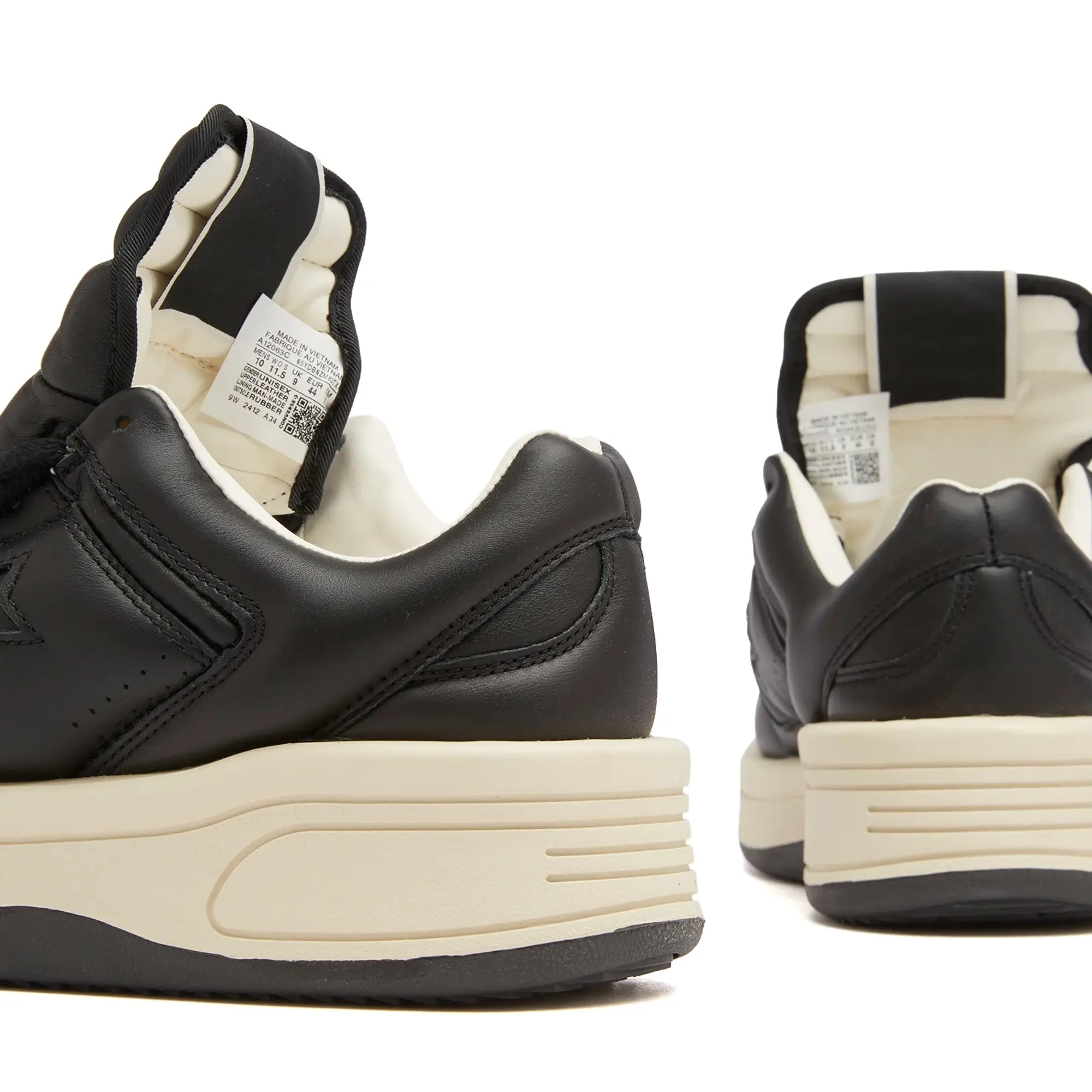 Rick Owens DRKSHDW x Converse TURBOWPN OX Sneaker Black