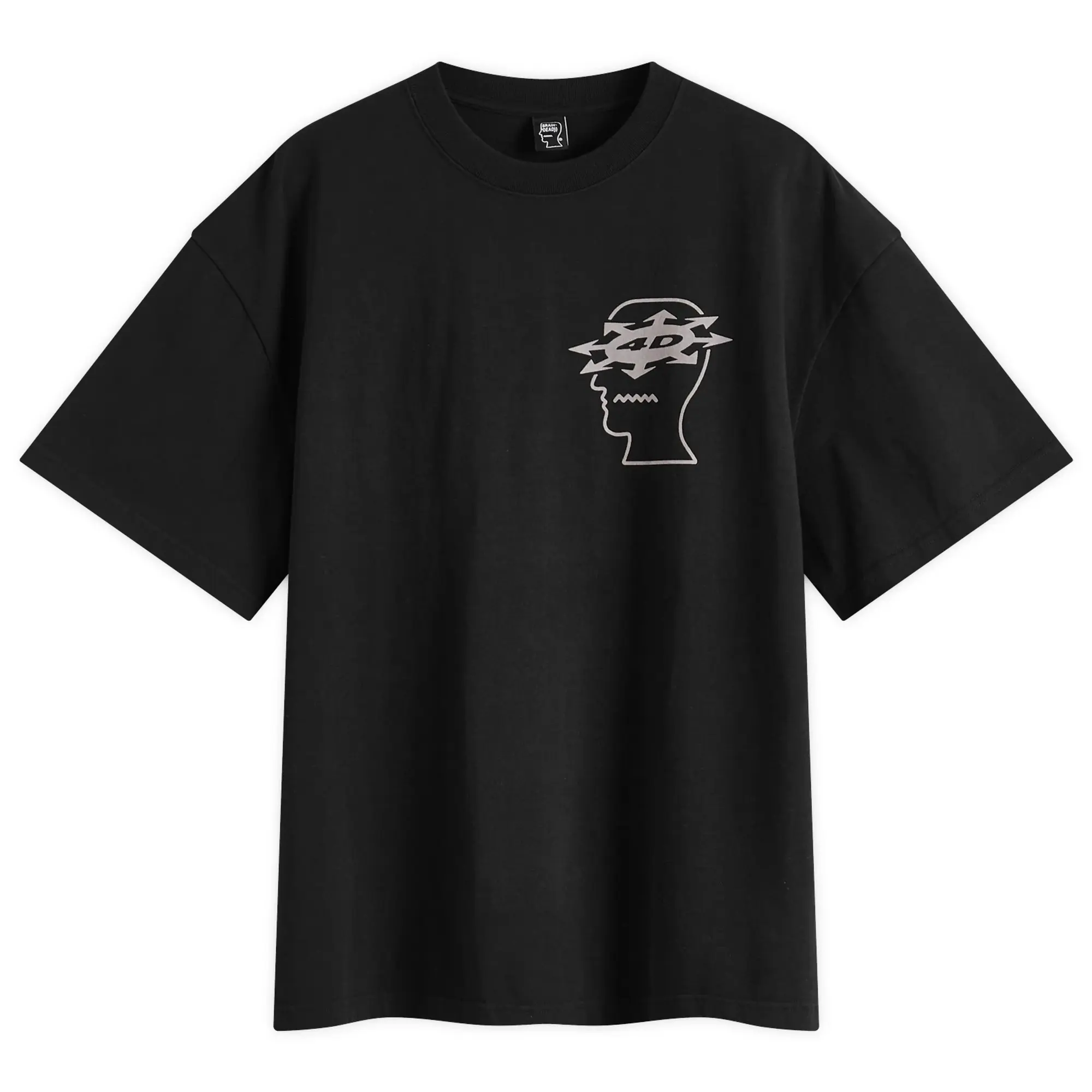 Brain Dead Men's Neuro Free Association T-Shirt Washed Black