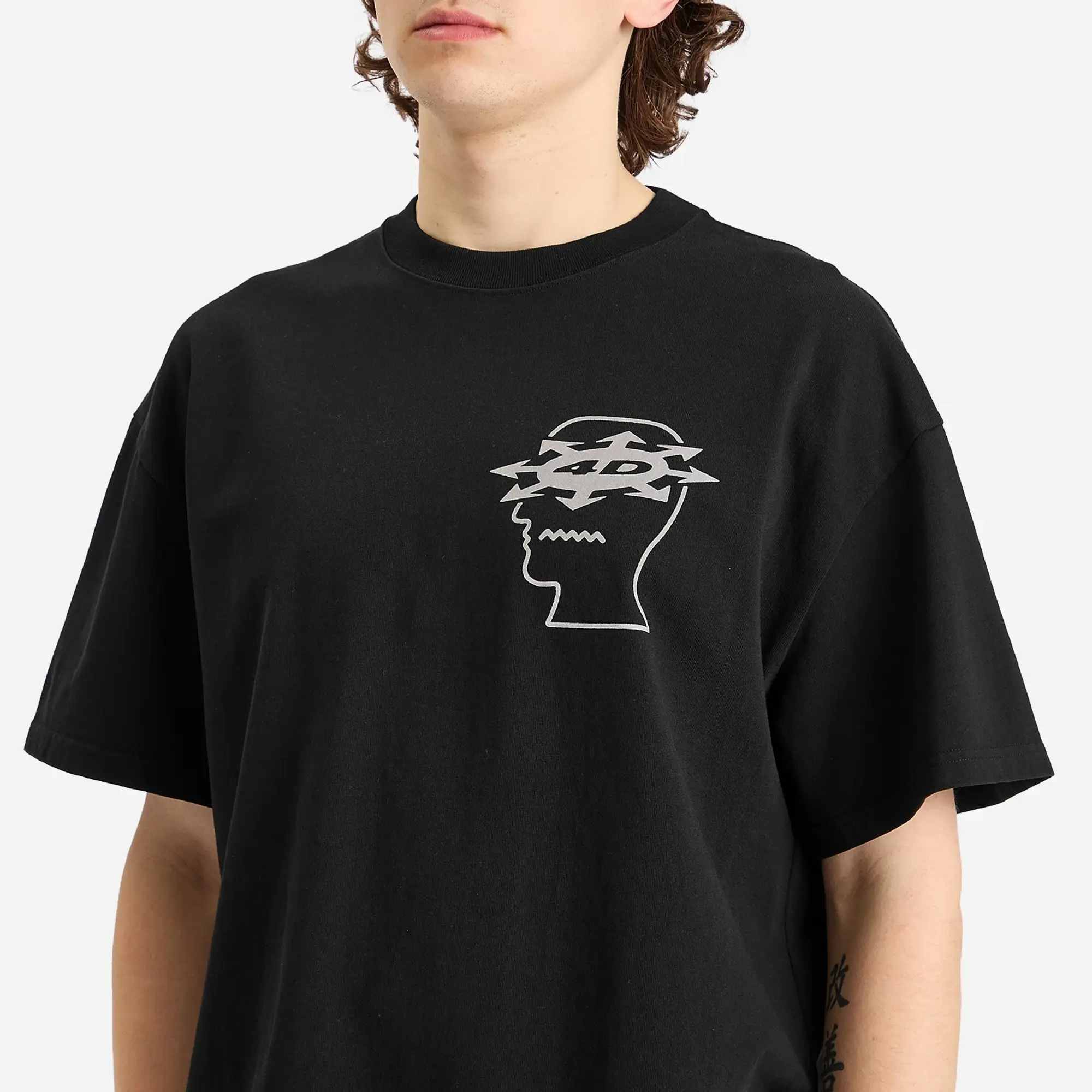 Brain Dead Men's Neuro Free Association T-Shirt Washed Black