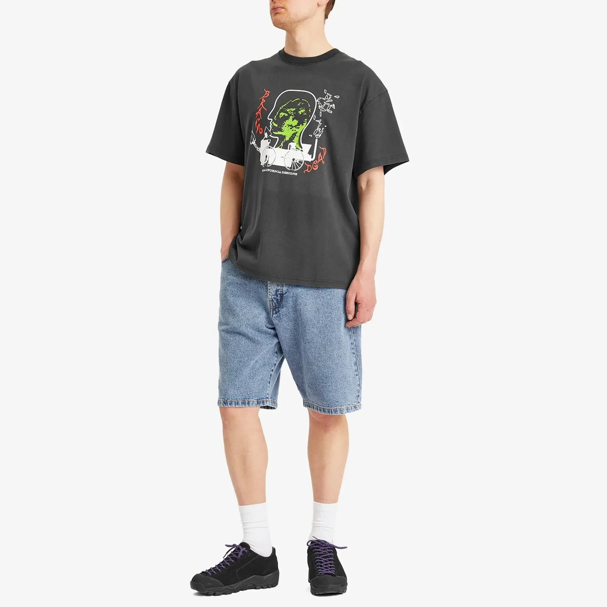 Brain Dead Men's Alien Tractor T-Shirt Black