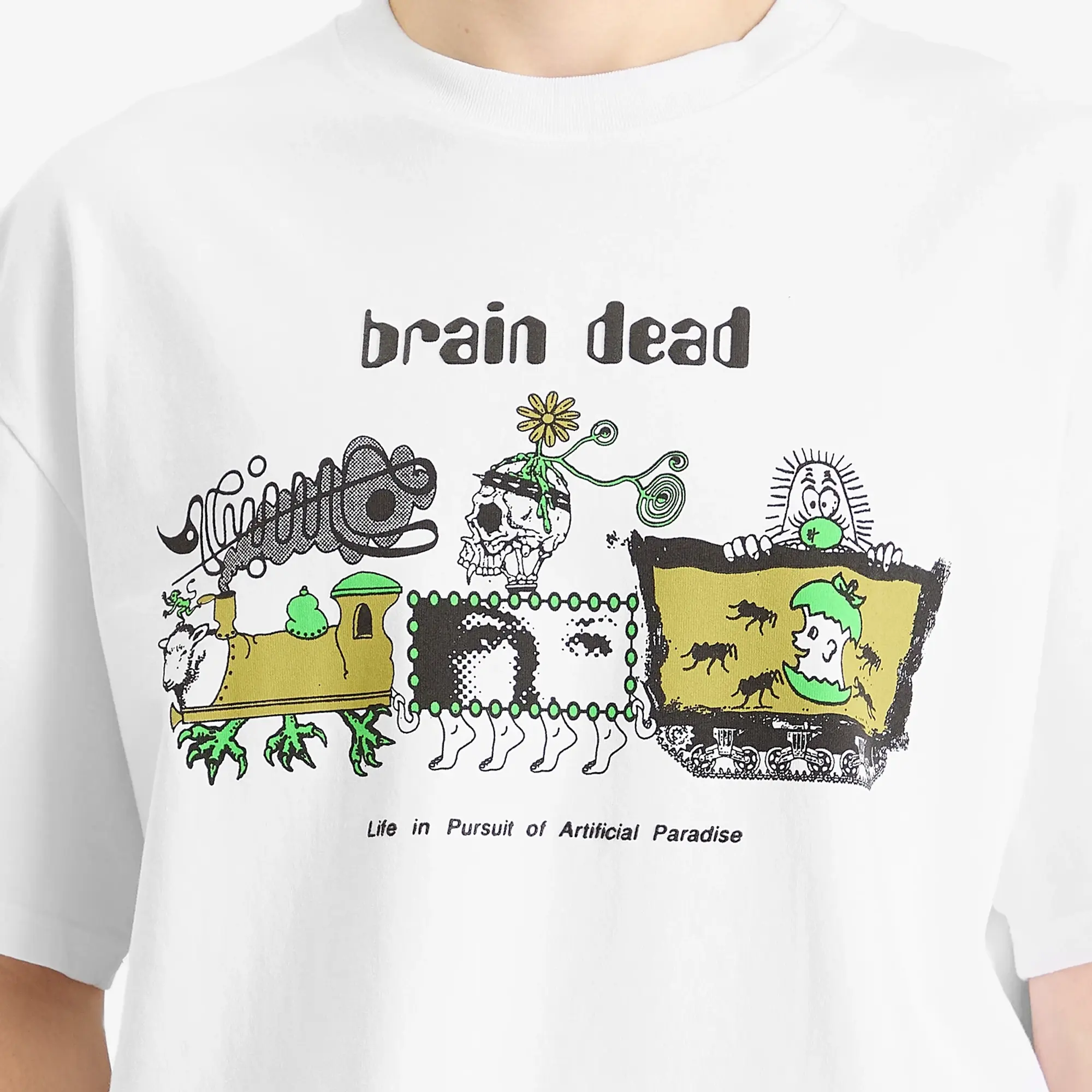 Brain Dead Men's Artificial Paradise T-Shirt White