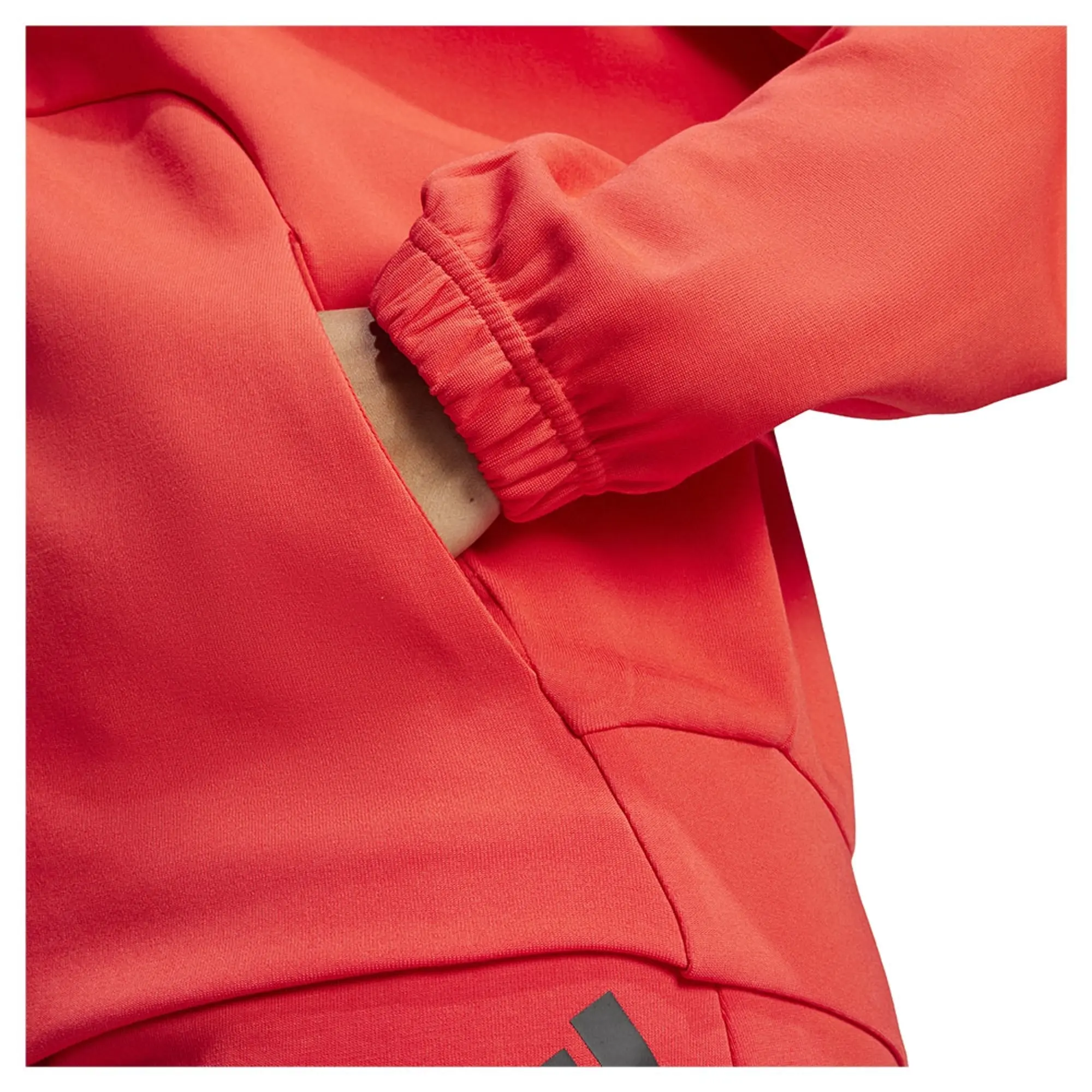 Manchester United x adidas Womens Future Icons Full Zip Hoodie Red