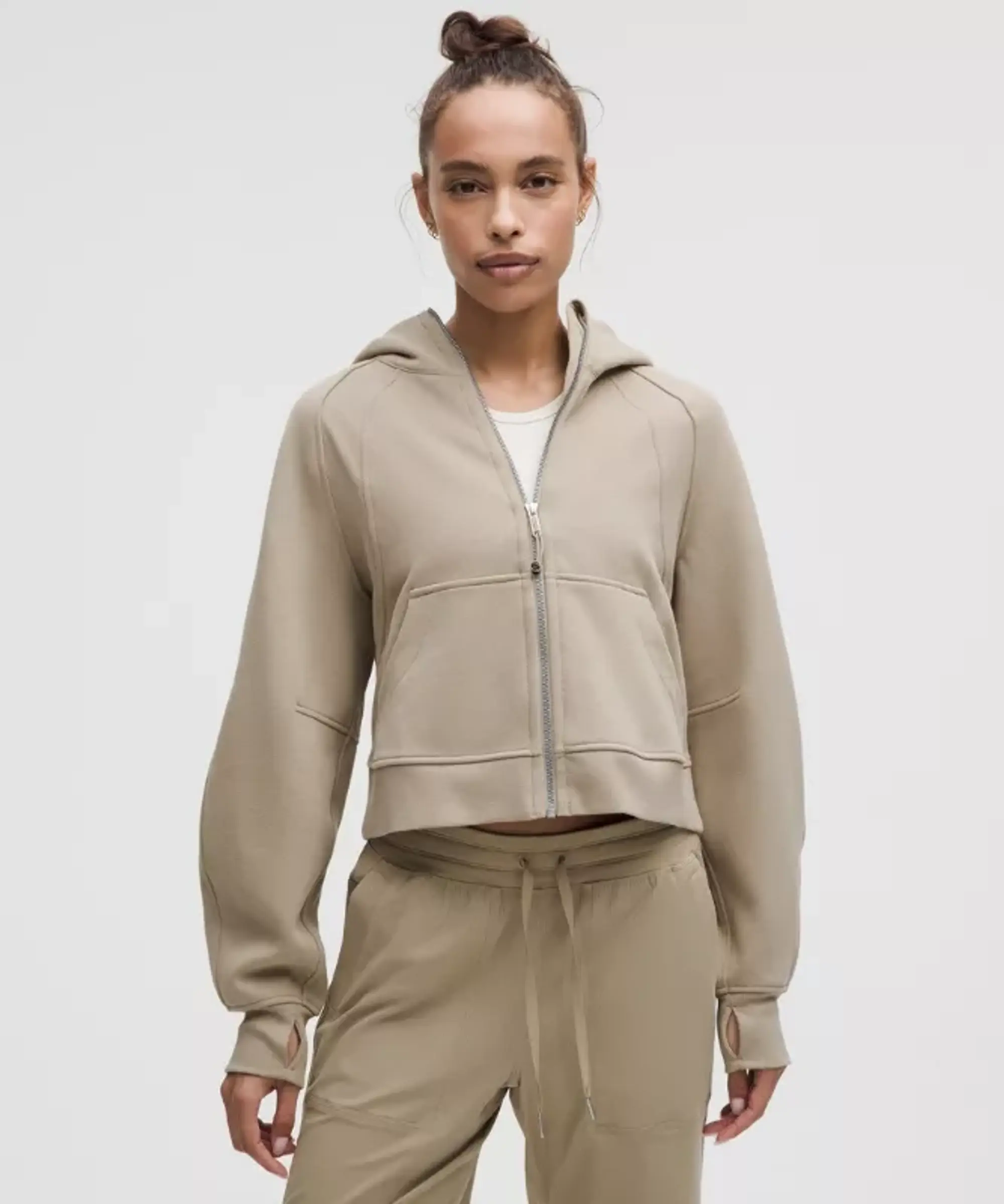 lululemon – Women's Scuba Oversized Full-Zip Hoodie – Color Brown – Size M/L