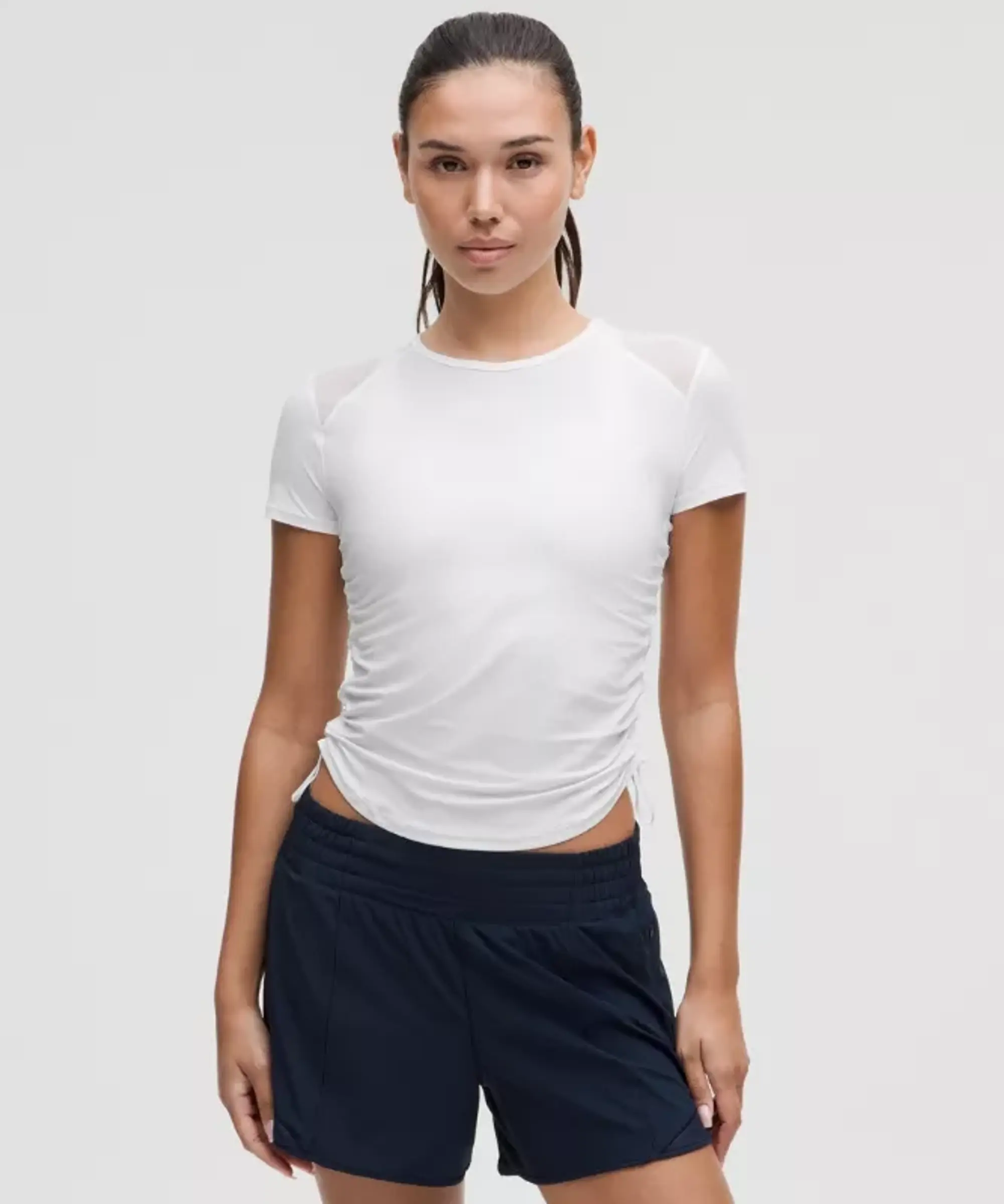 lululemon – Women's Sculpt Cinched Short-Sleeve Shirt – Color White – Size 10