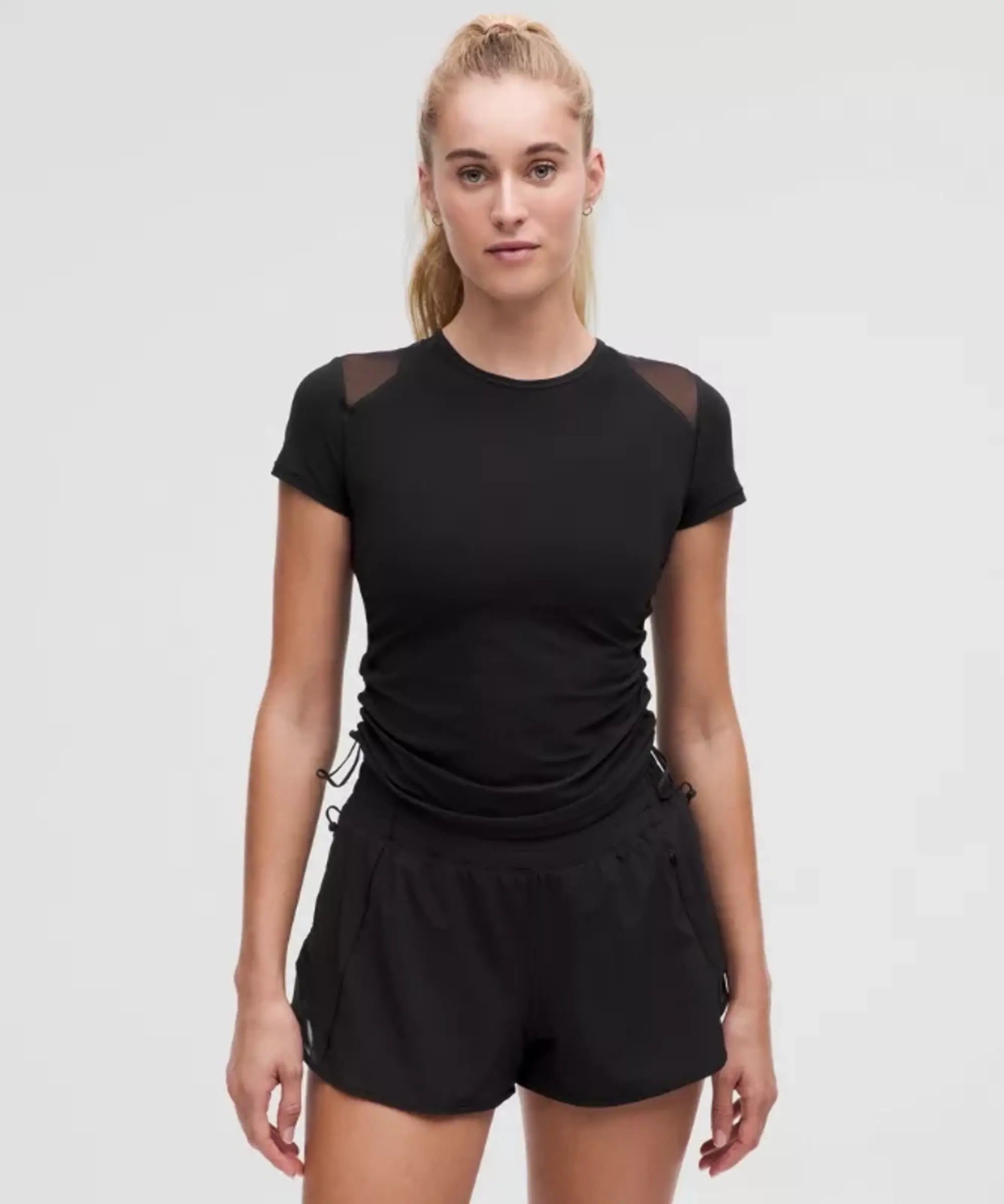 lululemon – Women's Sculpt Cinched Short-Sleeve Shirt – Color Black – Size 10