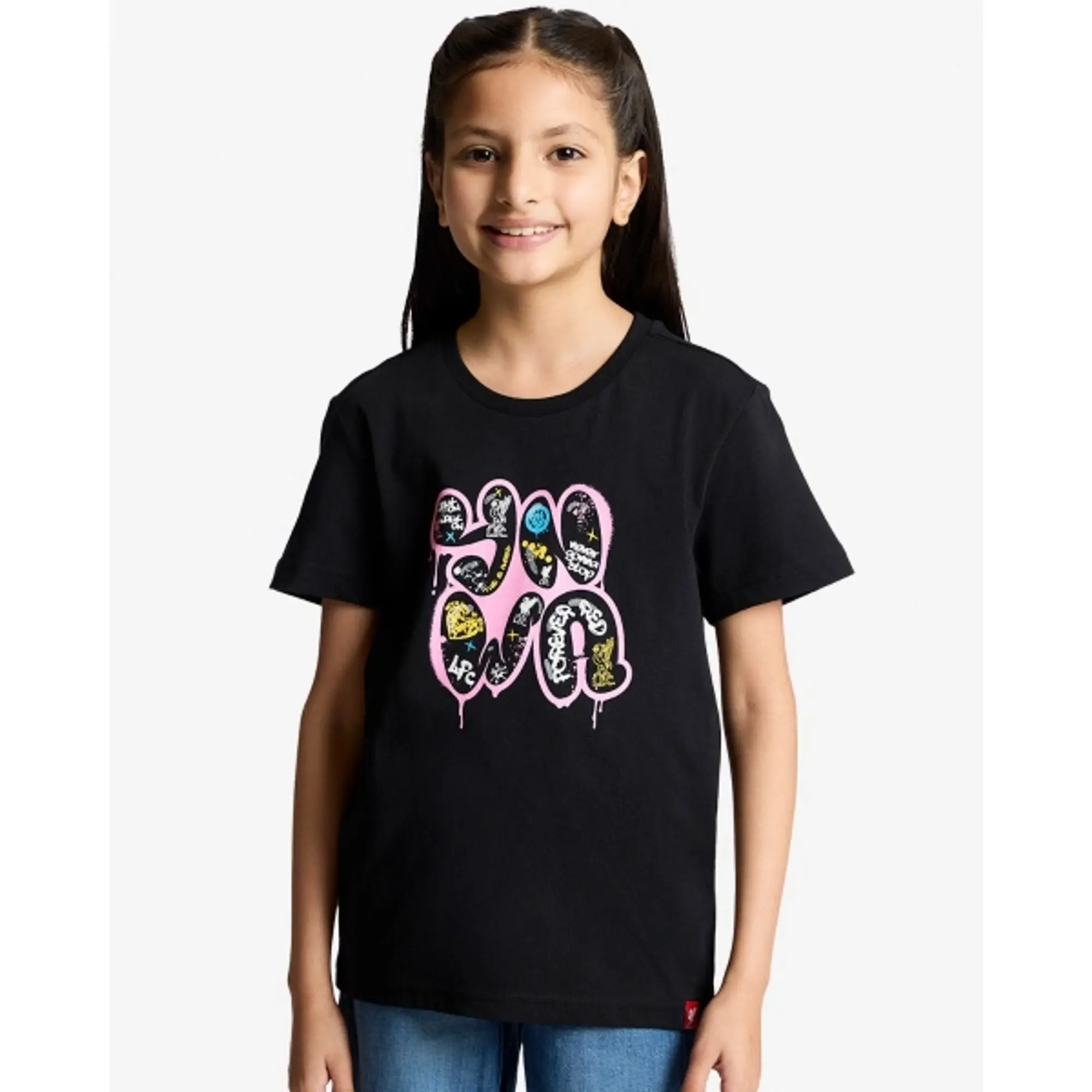LFC Juniors YNWA Graffiti Tee Black