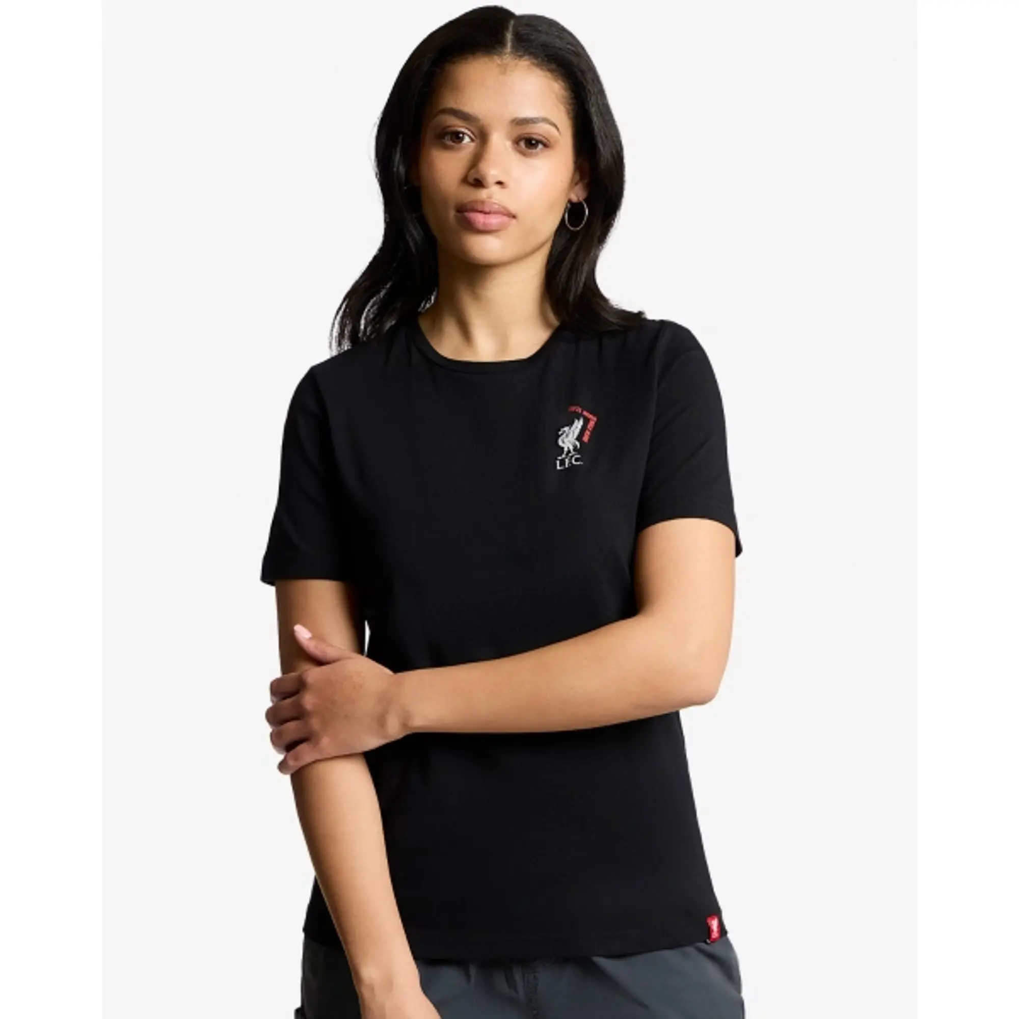 LFC Womens Up The Reds Tee Black