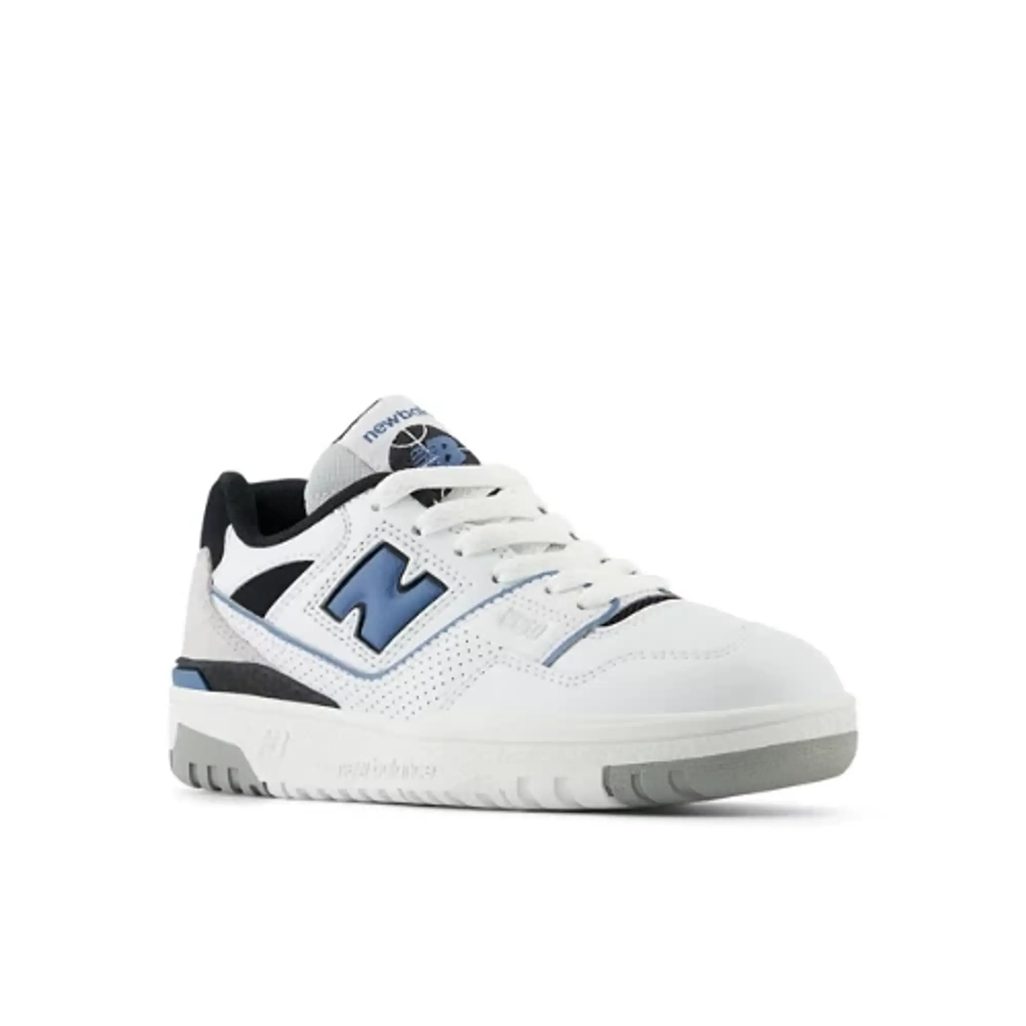 New Balance White & Blue 550 Boys Junior Trainers