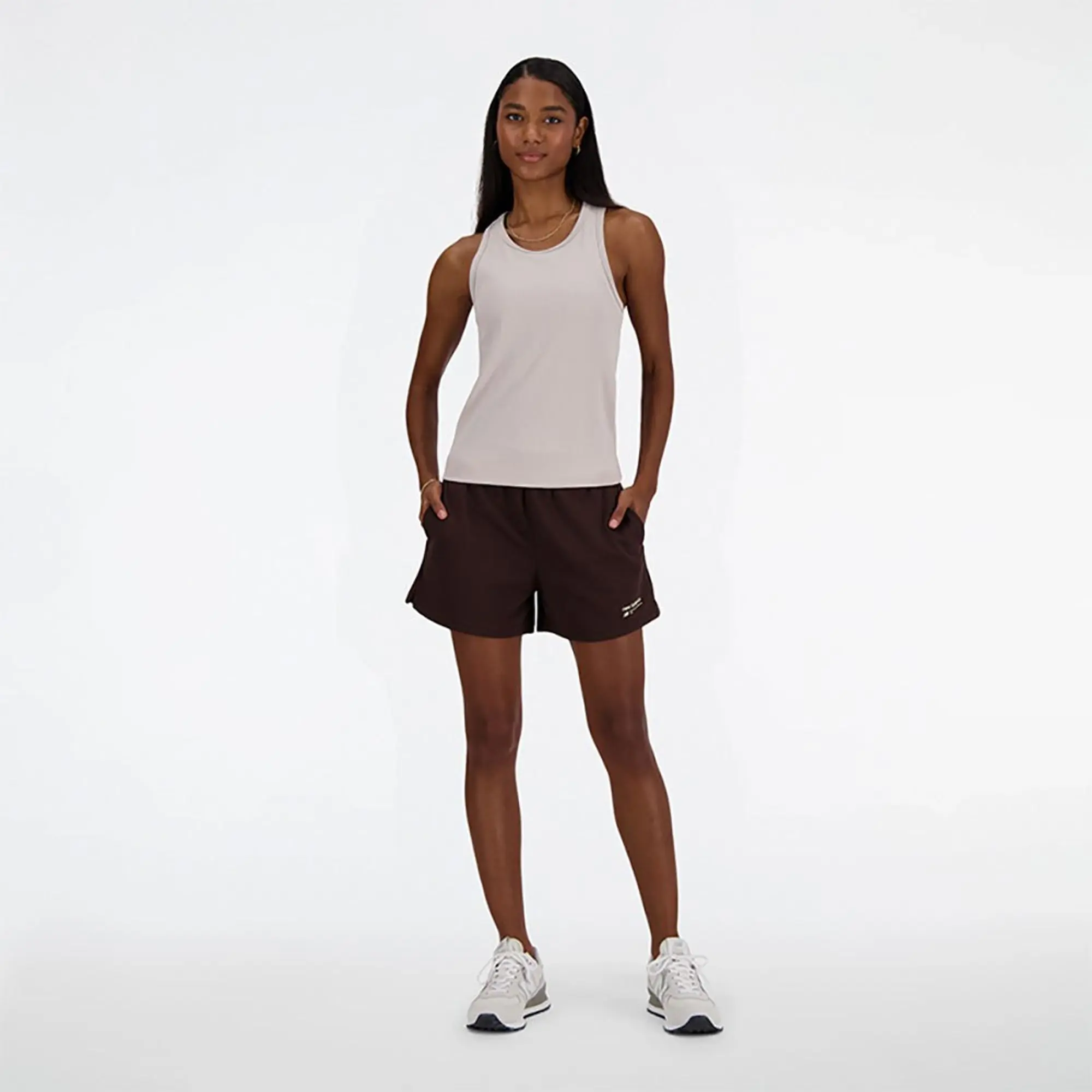 New Balance Linear Heritage Rib Sleeveless T-shirt