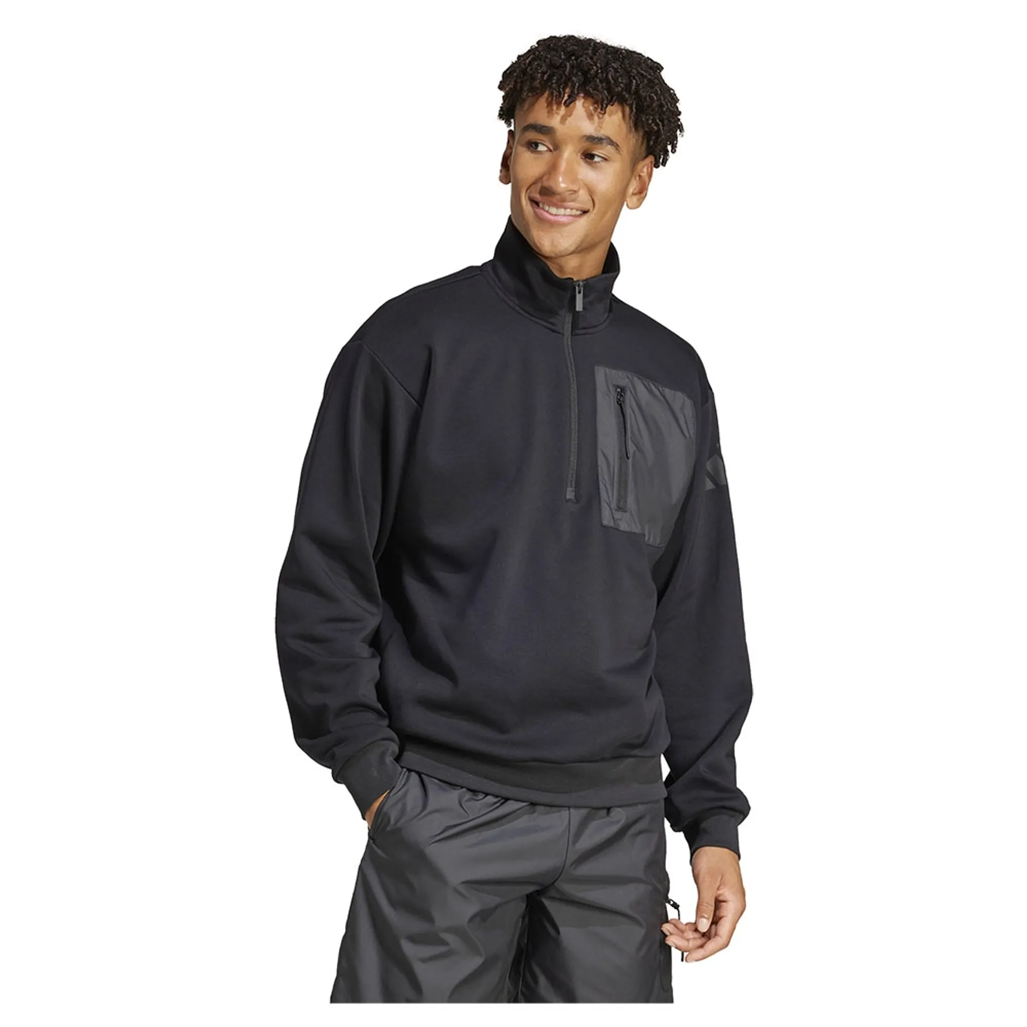 Adidas City Escape Fleece Half Zip Sweatshirt