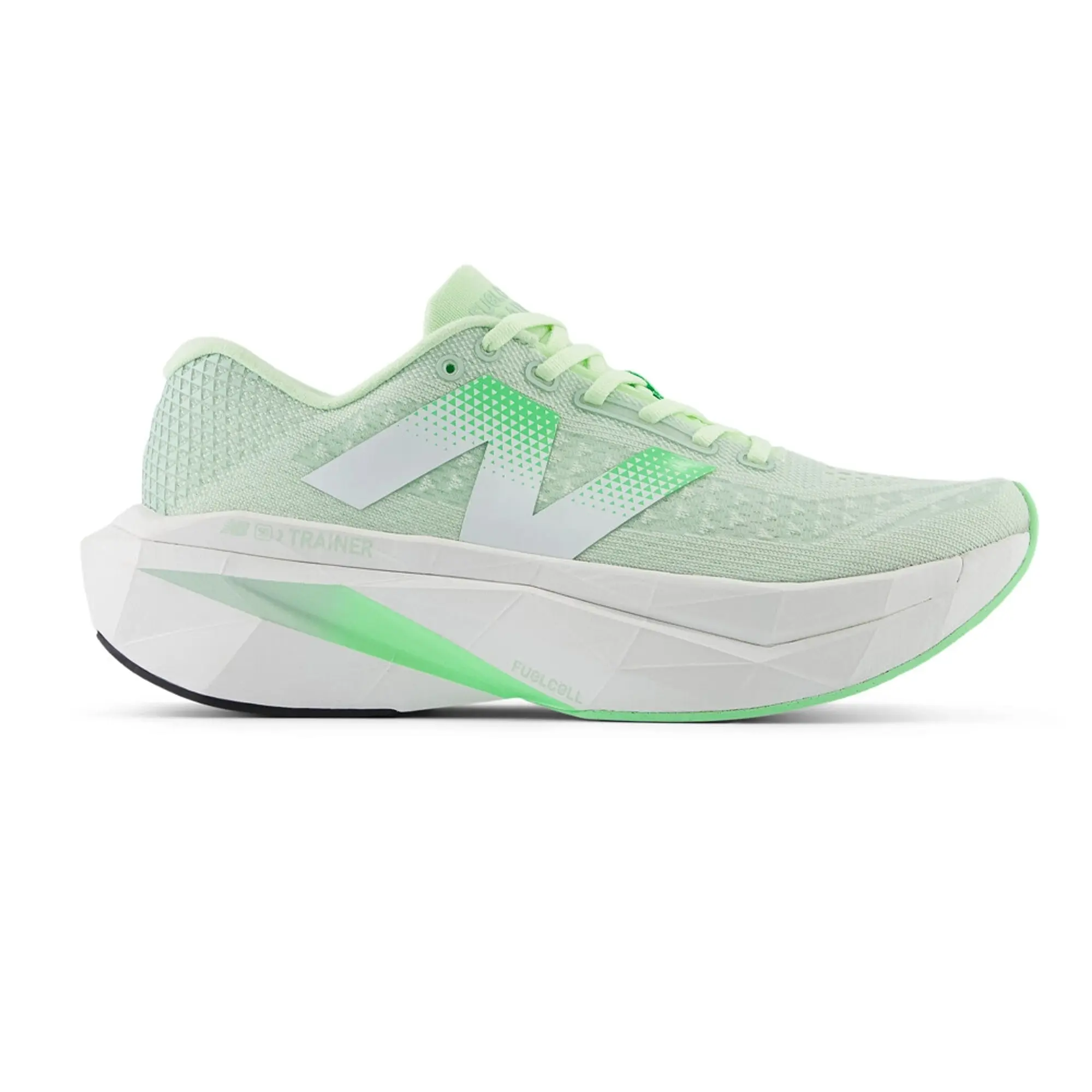 New Balance Women's FuelCell SuperComp Trainer v3 in Green/White Synthetic