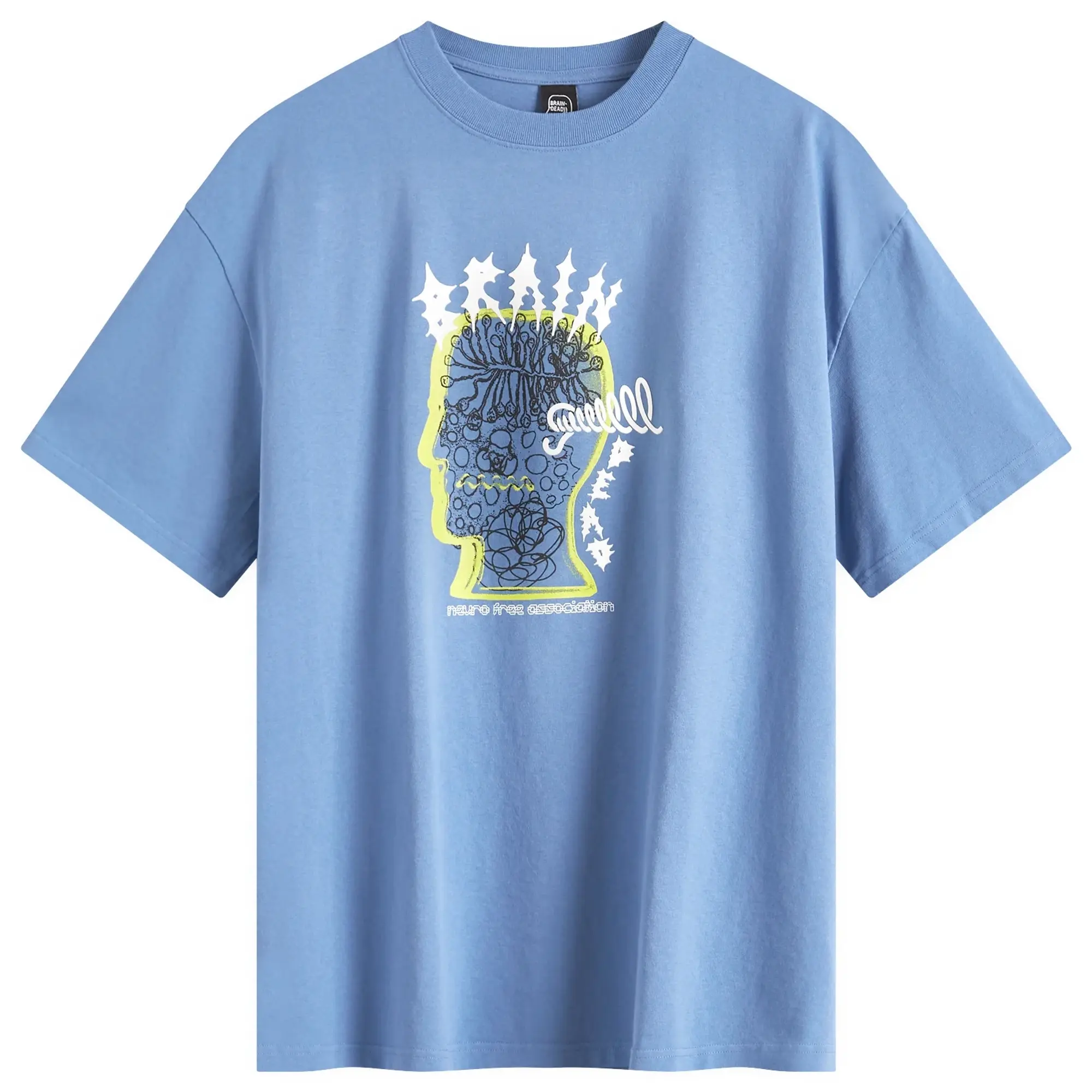 Brain Dead Men's Rising Ear T-Shirt Blue