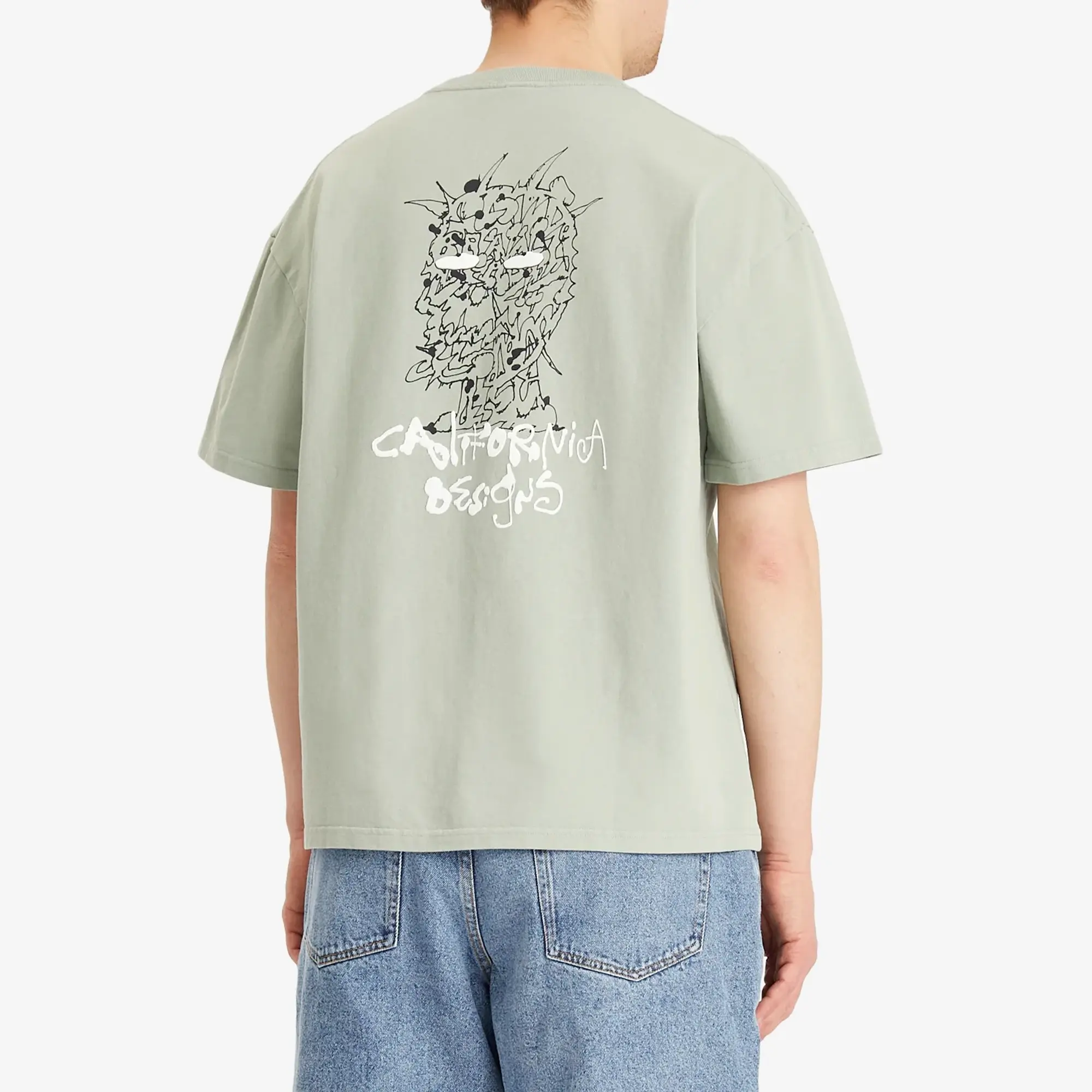 Brain Dead Men's Skram T-Shirt Seafoam