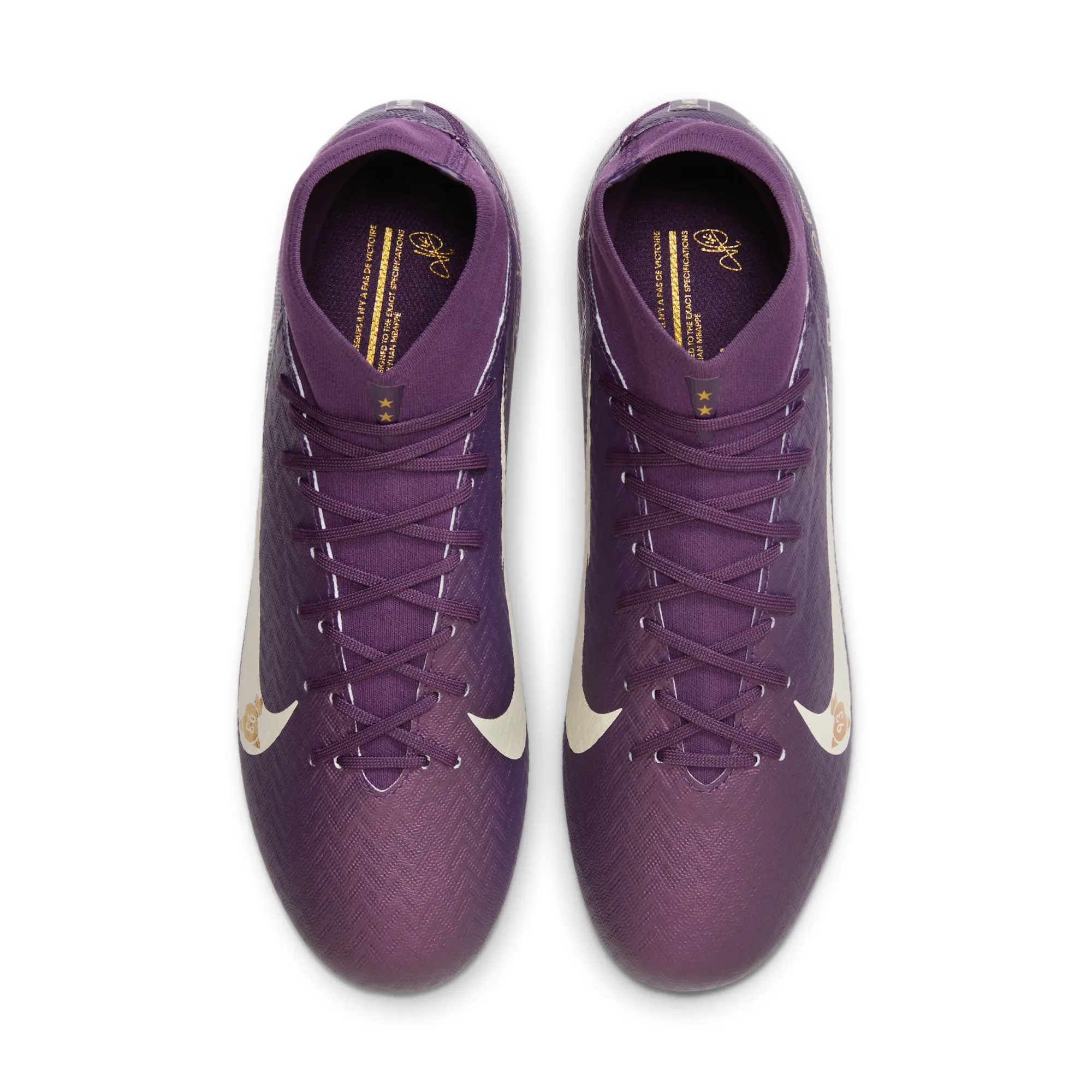 Nike Mercurial Superfly 10 Academy 'Kylian Mbappé' MG High-Top Football Boot - Purple