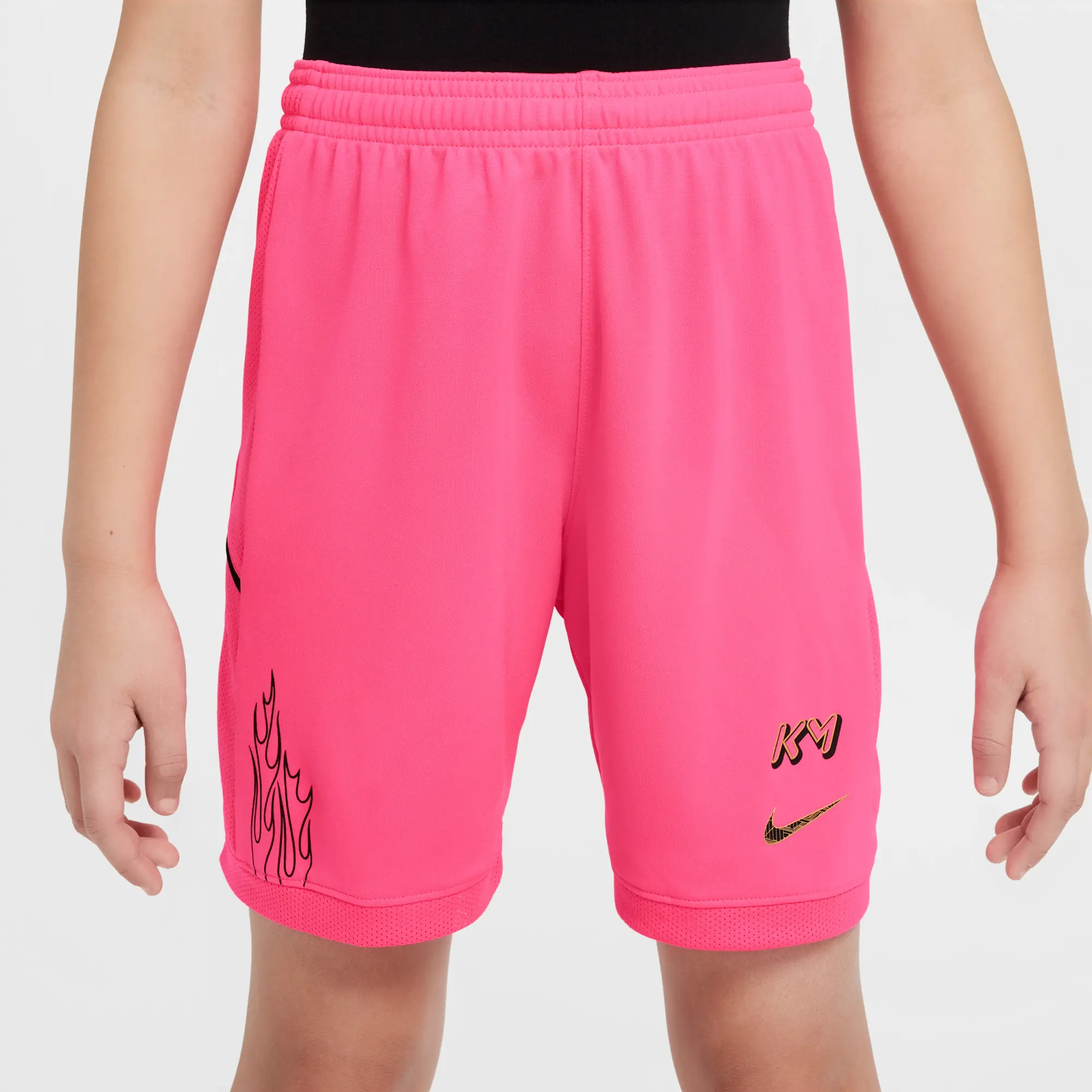 Nike Kylian Mbappé Academy Older Kids' Dri-FIT Football Shorts - Pink - Polyester
