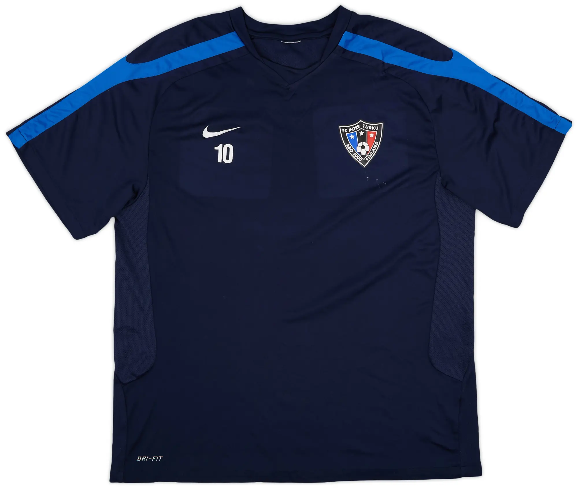 2010s Inter Turku Nike Player Issue Training Shirt #10 - 7/10 - (XL)